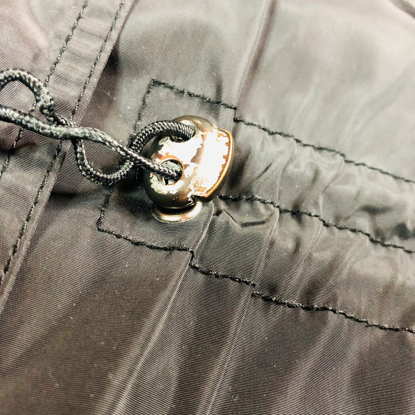 Maine New England Black Lightweight Parka Jacket with Foldaway Hood Size 20