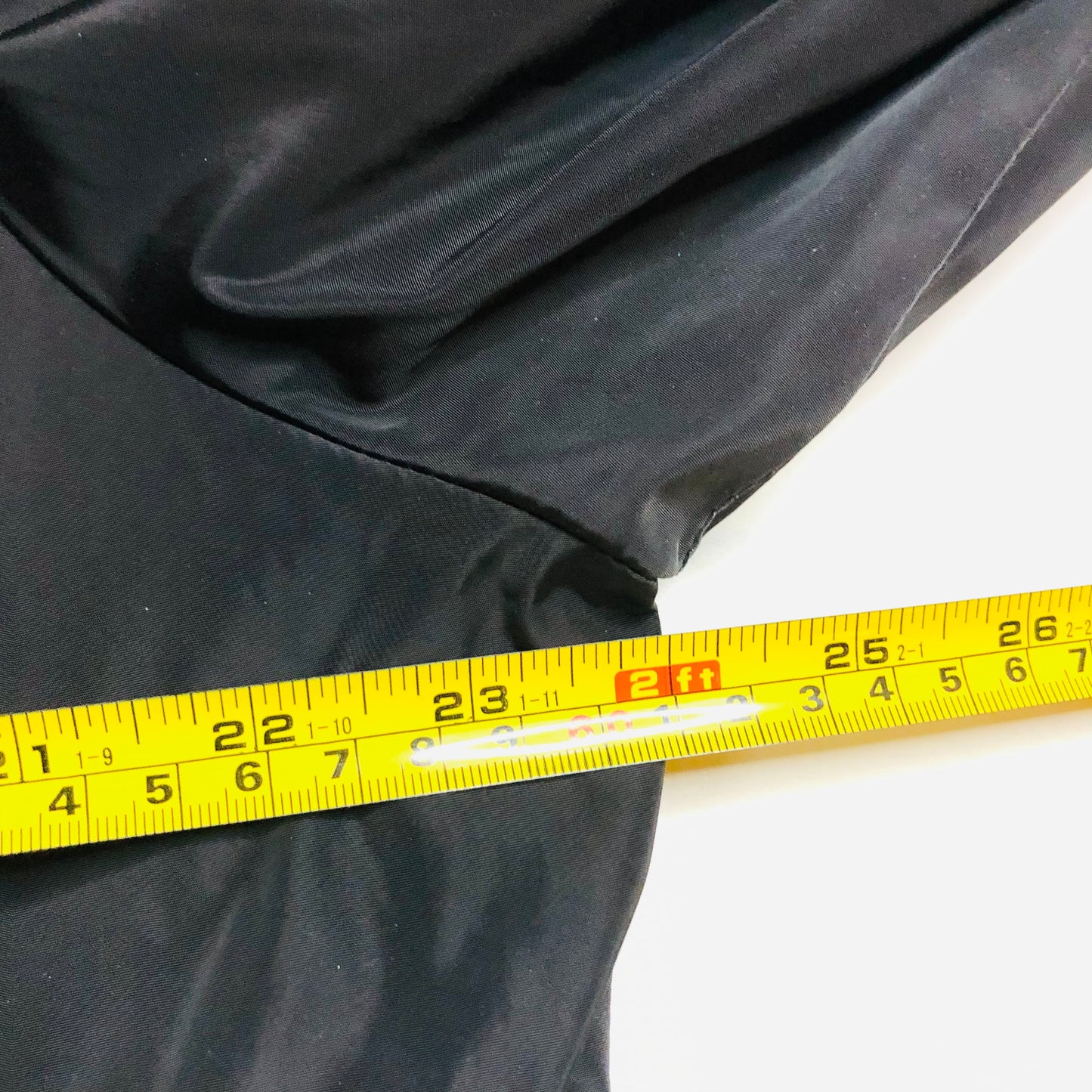 Maine New England Black Lightweight Parka Jacket with Foldaway Hood Size 20