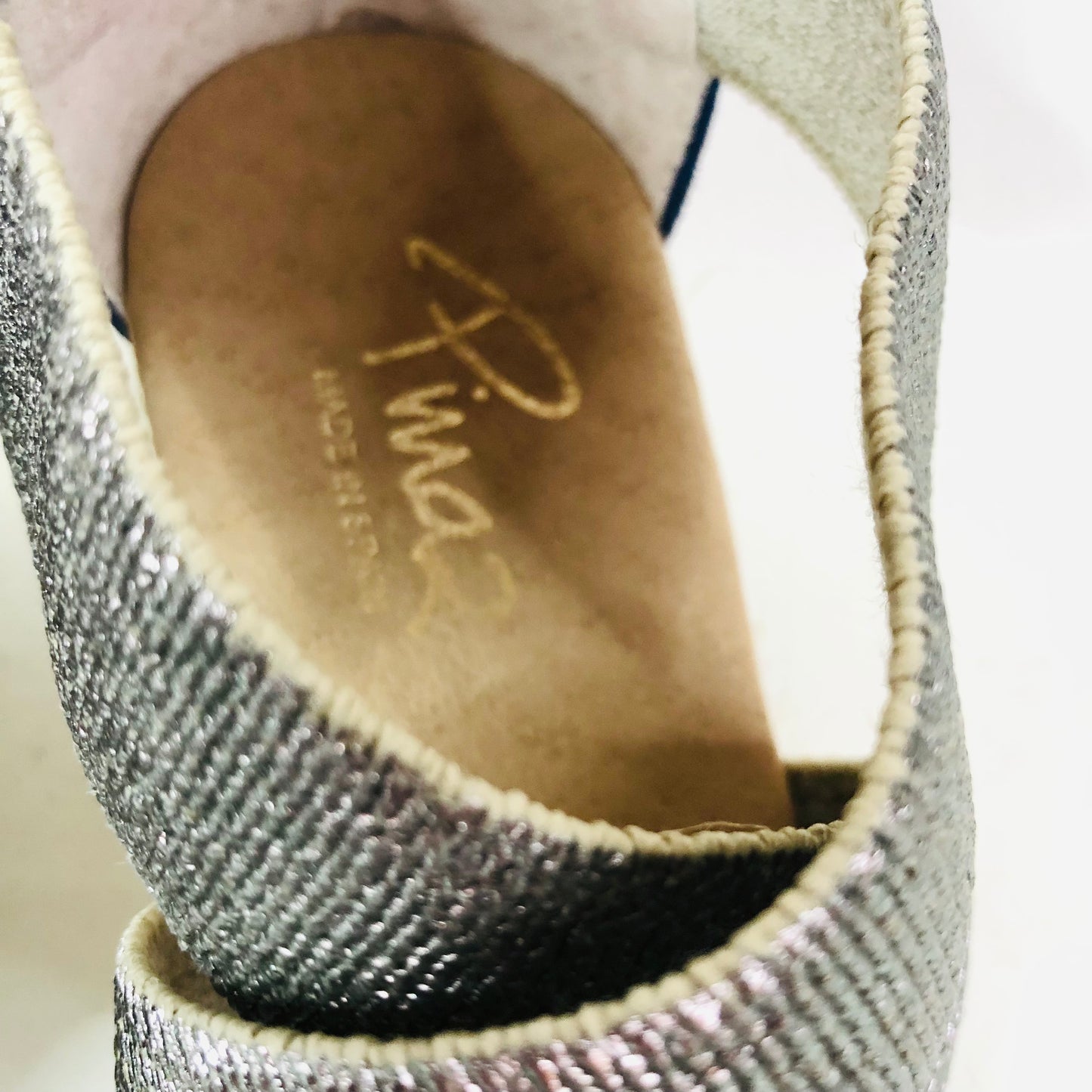 Pinaz Kara Womens Wedge Heel Espadrilles Sandals Navy Blue Size 4 (37)