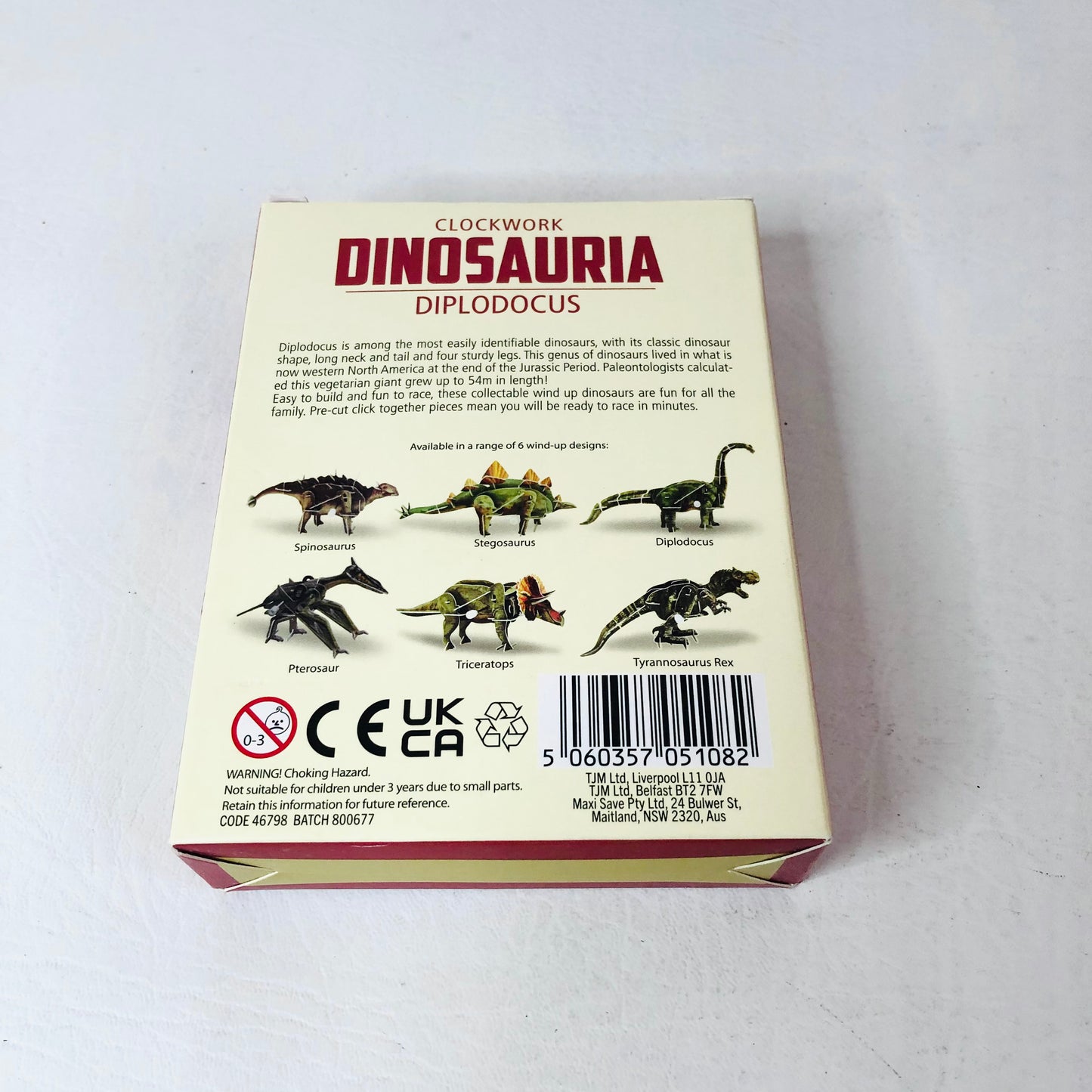 Clockwork Dinosauria Dinosaur Diplodocus Kit Brand NEW Natural History