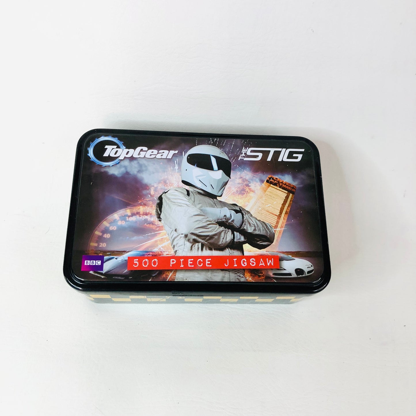 BBC Top Gear "The Stig" 500 Piece Jigsaw Puzzle In Steel Tin M&S NEW