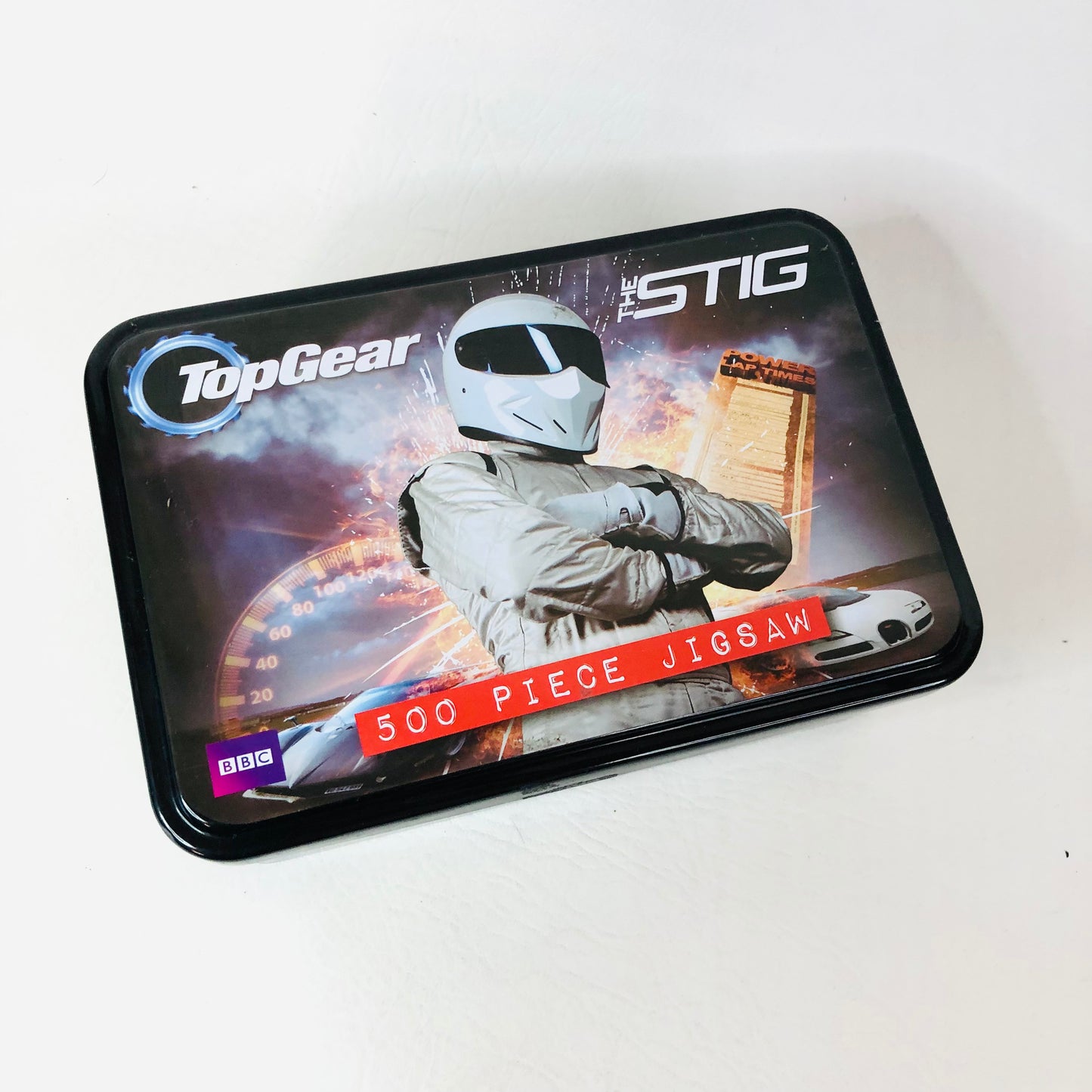 BBC Top Gear "The Stig" 500 Piece Jigsaw Puzzle In Steel Tin M&S NEW