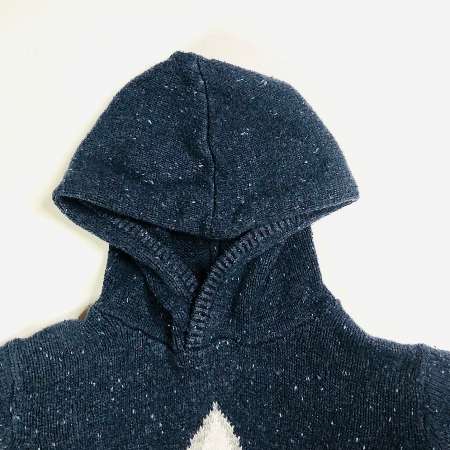 FatFace Boys Blue Animal Baboon Graphic Knit Hooded Jumper Age 10-11 Years