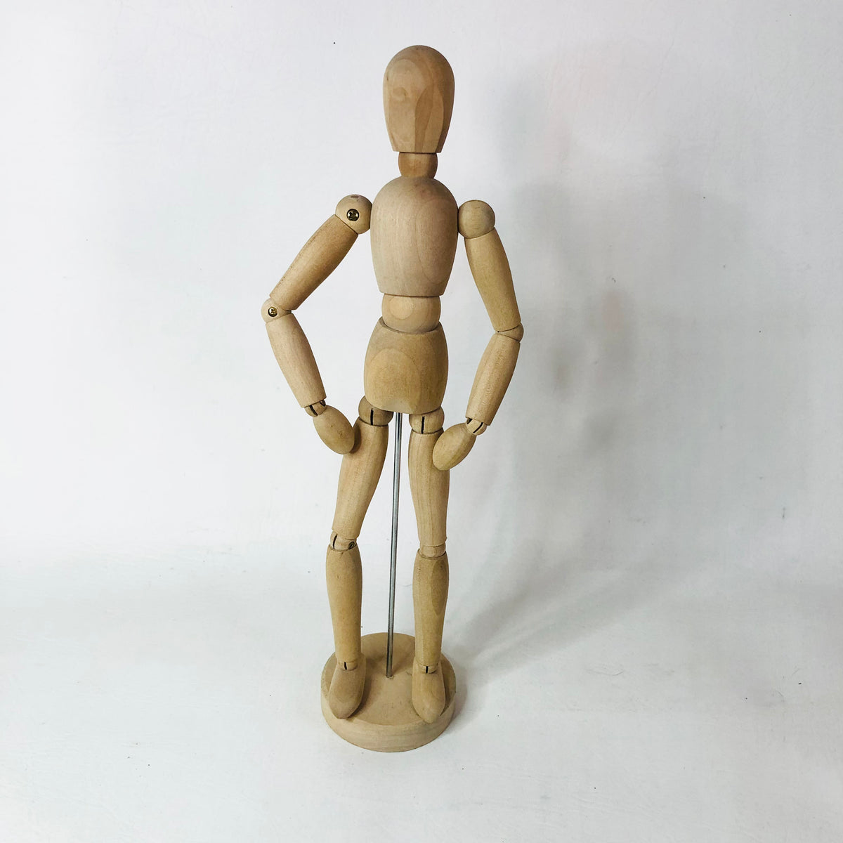Retro IKEA Gestalta Artists 13" Poseable Wooden Dummy Figurine & Smaller 6” Figure