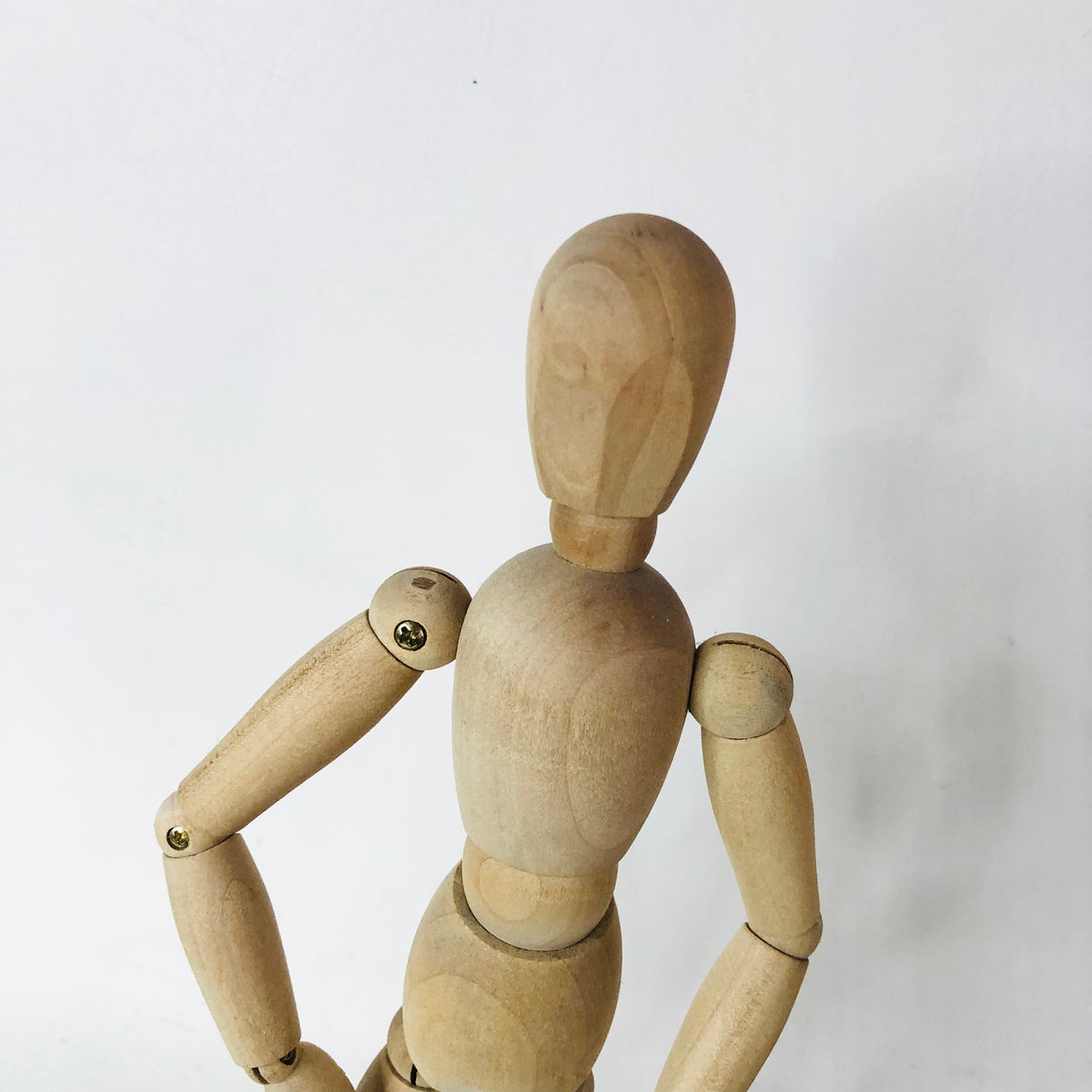 Retro IKEA Gestalta Artists 13" Poseable Wooden Dummy Figurine & Smaller 6” Figure