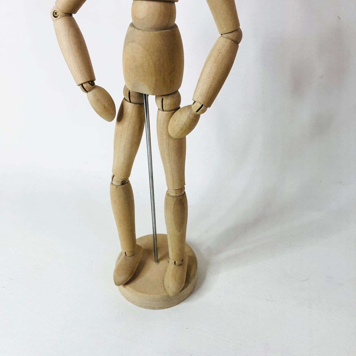 Retro IKEA Gestalta Artists 13" Poseable Wooden Dummy Figurine & Smaller 6” Figure