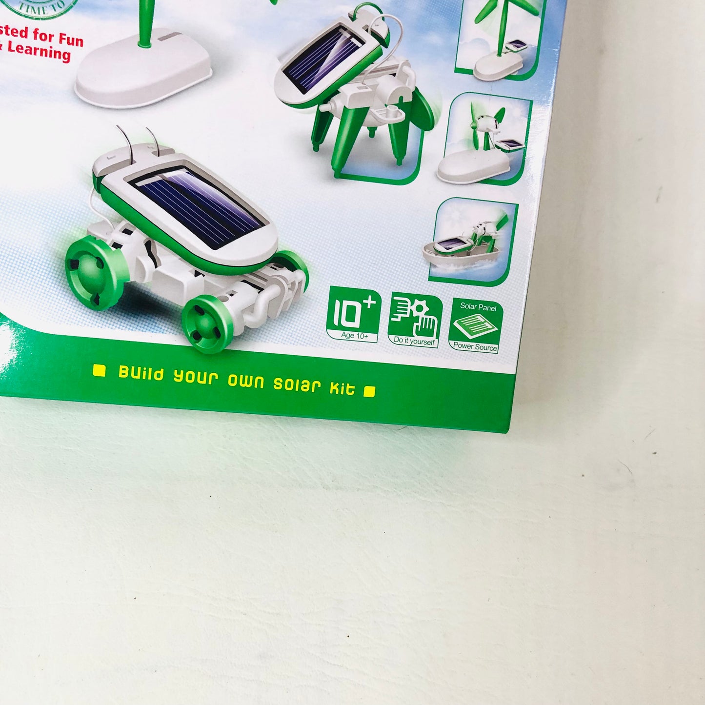 Solar Science - 6 in 1 Educational Build Your Own Solar Robot Kit - Ages 10+