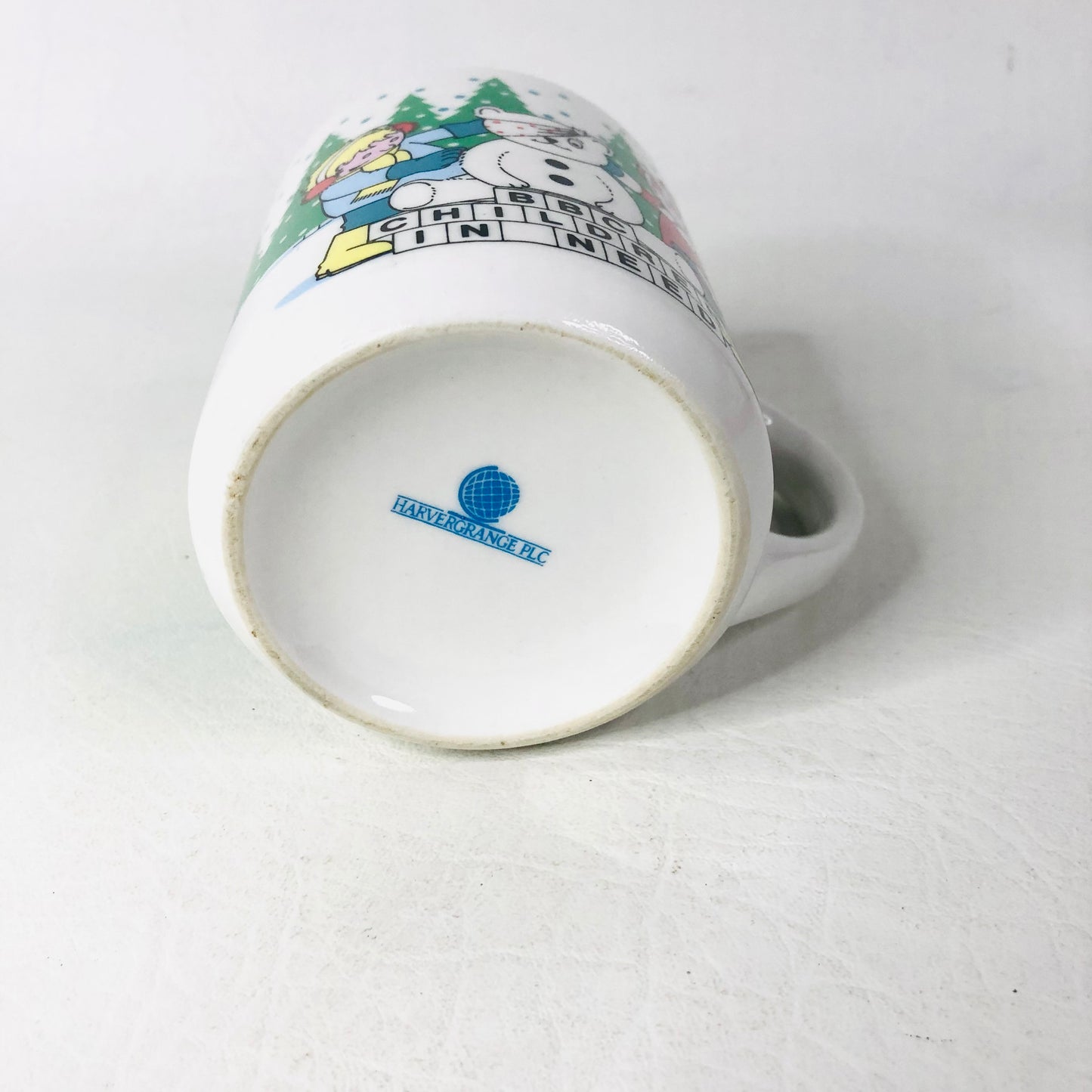 Vintage BBC Children In Need 1986 Mugs Pudsey Bear Christmas Collectable Cup VGC