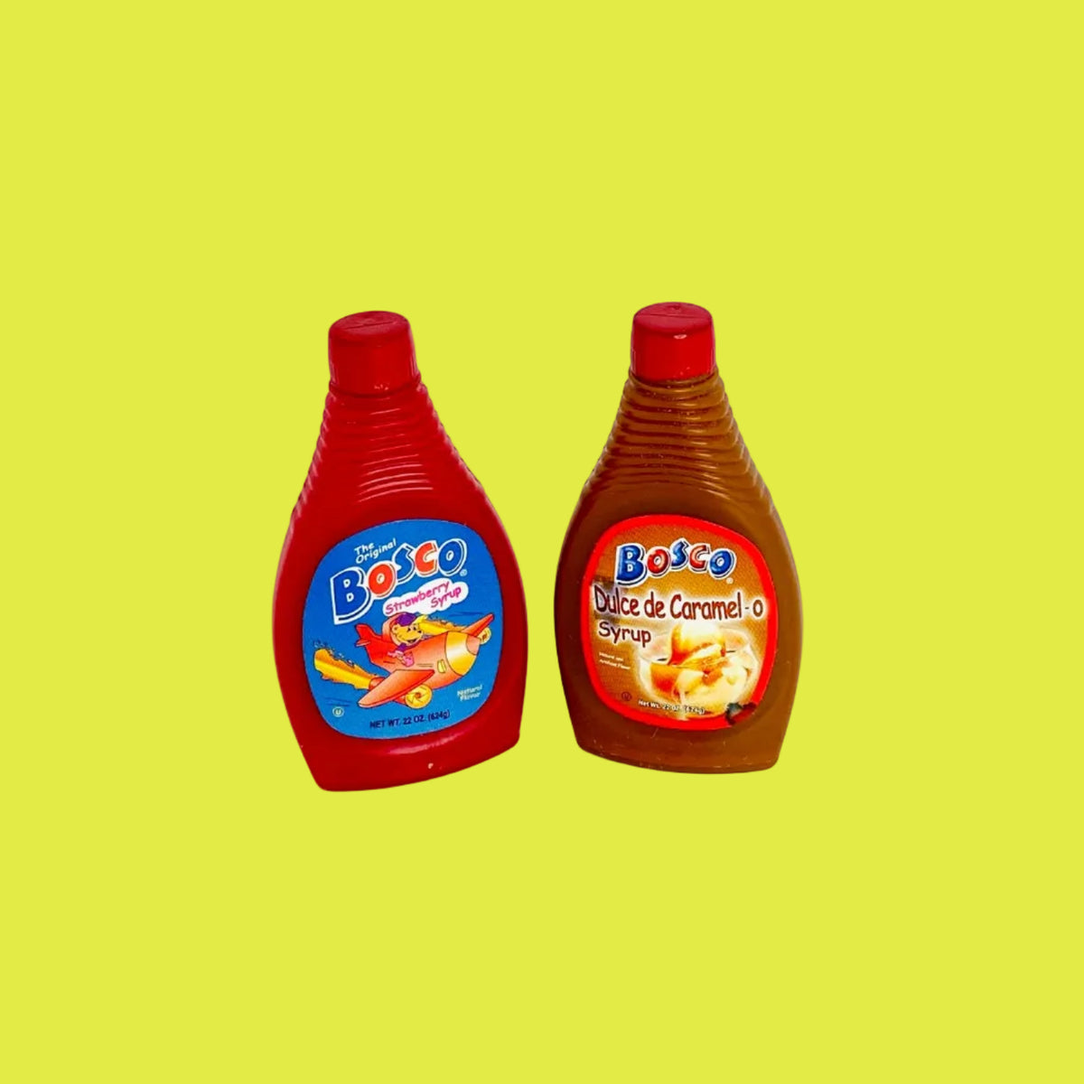 ZURU 5 | Mini Brands Series 1 | Food Bundle | Bosco Strawberry Syrup | Bosco Dulce de Caramel-o Syrup