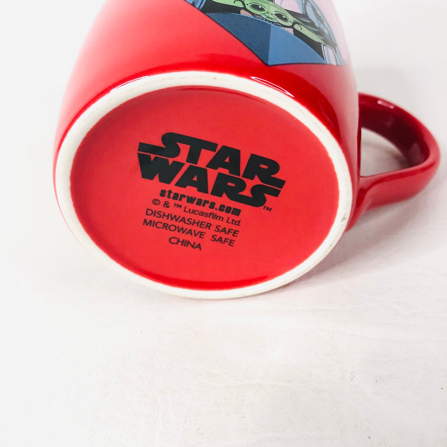 Star Wars ‘I’m With Mando’ Red Mug Mandalorian And Child Grogu Baby Yoda