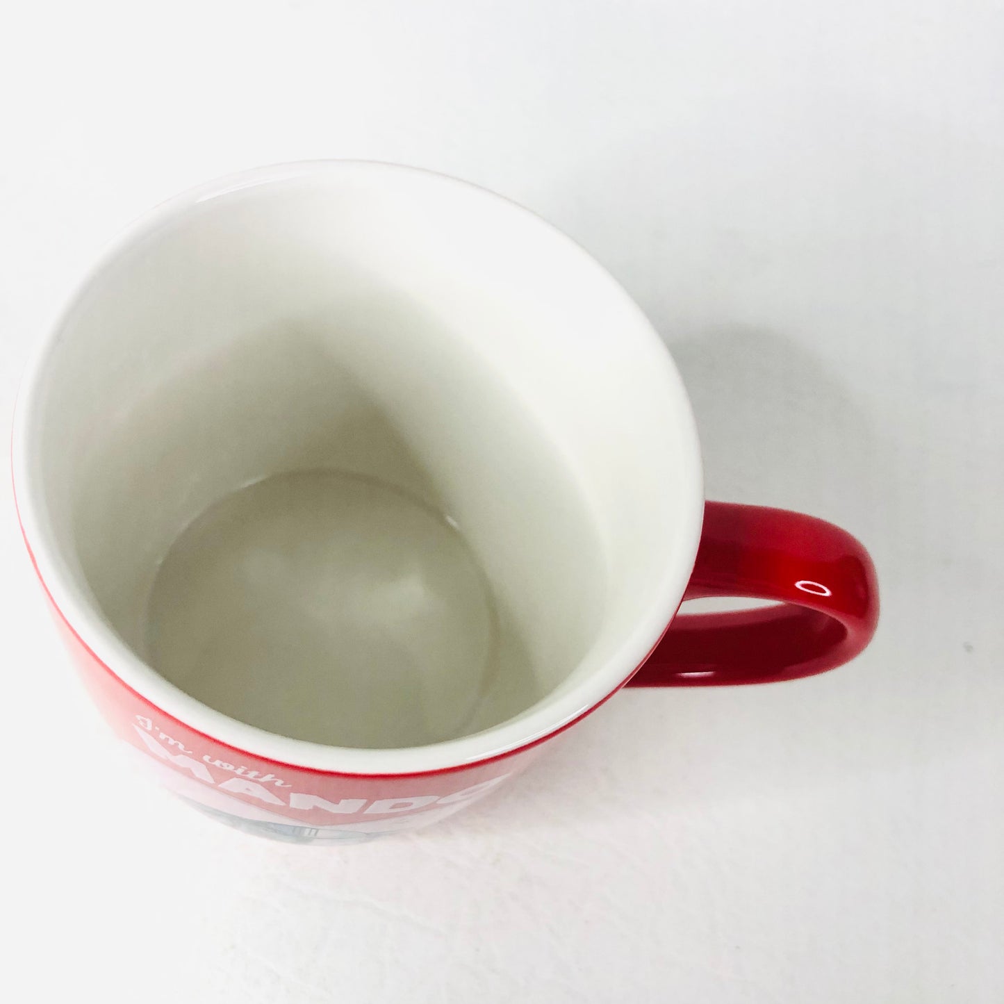 Star Wars ‘I’m With Mando’ Red Mug Mandalorian And Child Grogu Baby Yoda