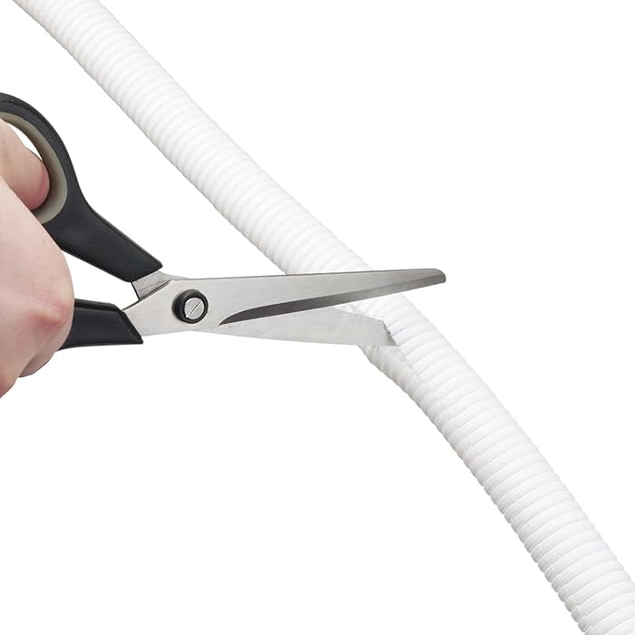 D-LINE 32MM White PRE-SPLIT CABLE TIDY TUBE 1.1M New Joblot Bundle 13x New