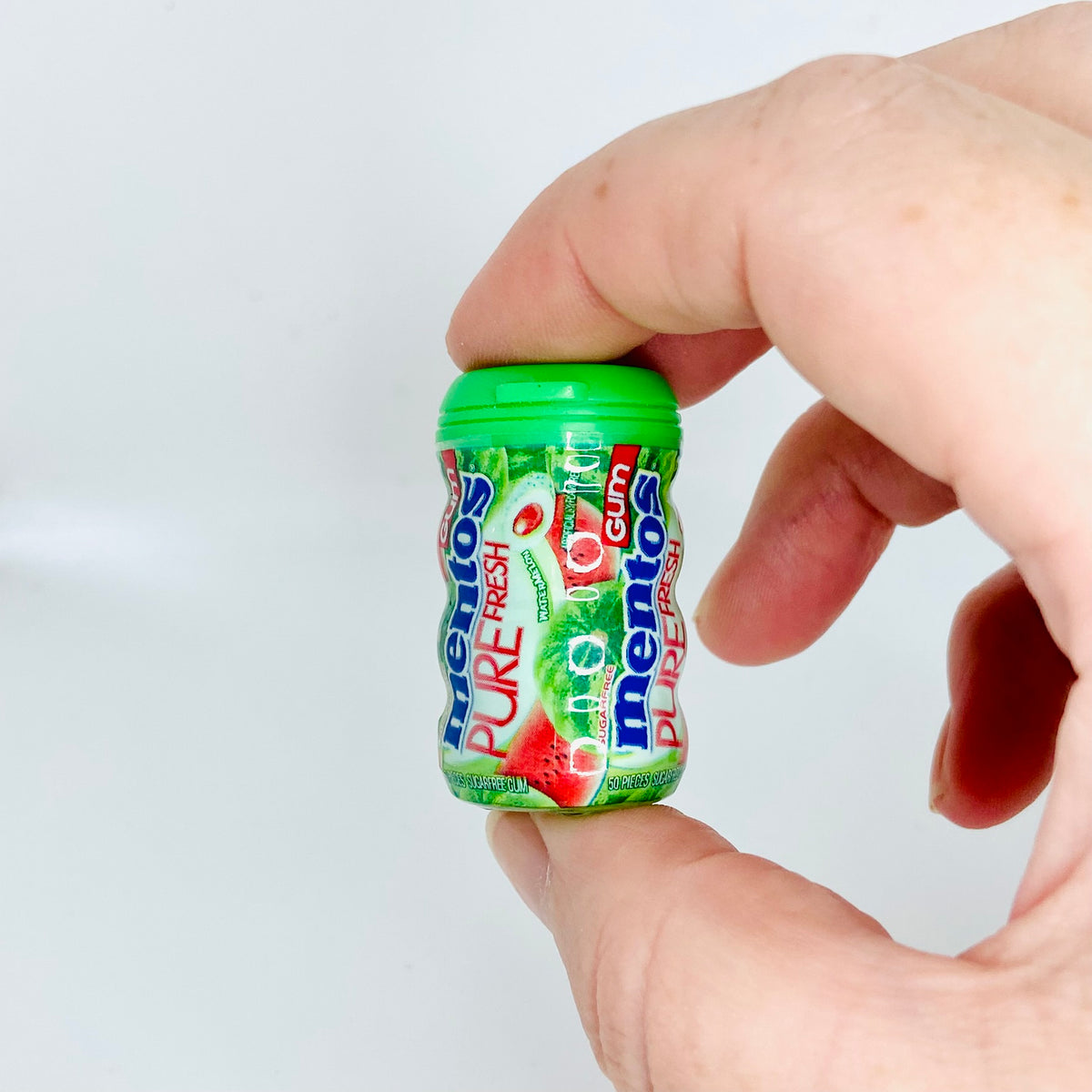 ZURU 5 | Surprise Mini Brands | Series 1 | Sweets Confectionery Food Bundle | Warheads Spray Candy Watermelon | Mentos Watermelon Gum