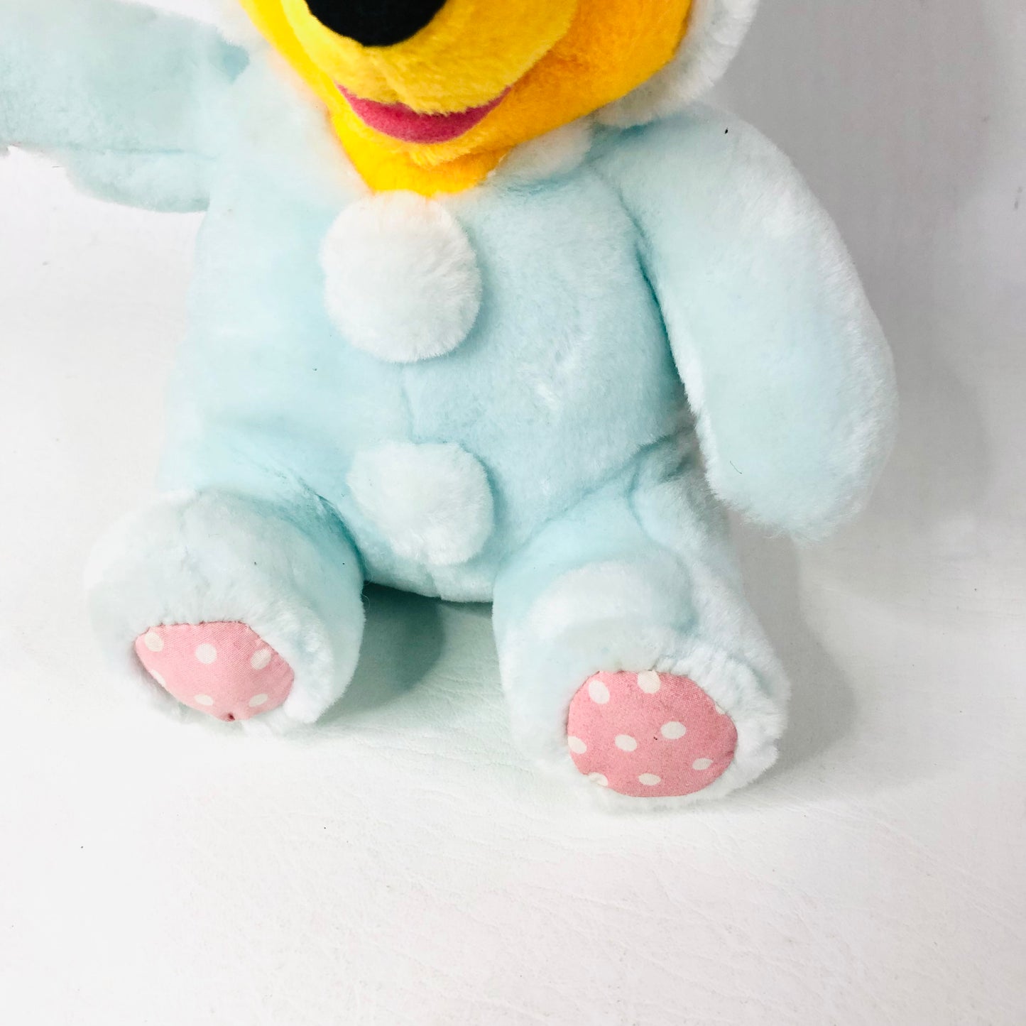 Winnie The Pooh In Light Blue Easter Bunny Costume Romper Suit Plush Soft Toy 12 Inch