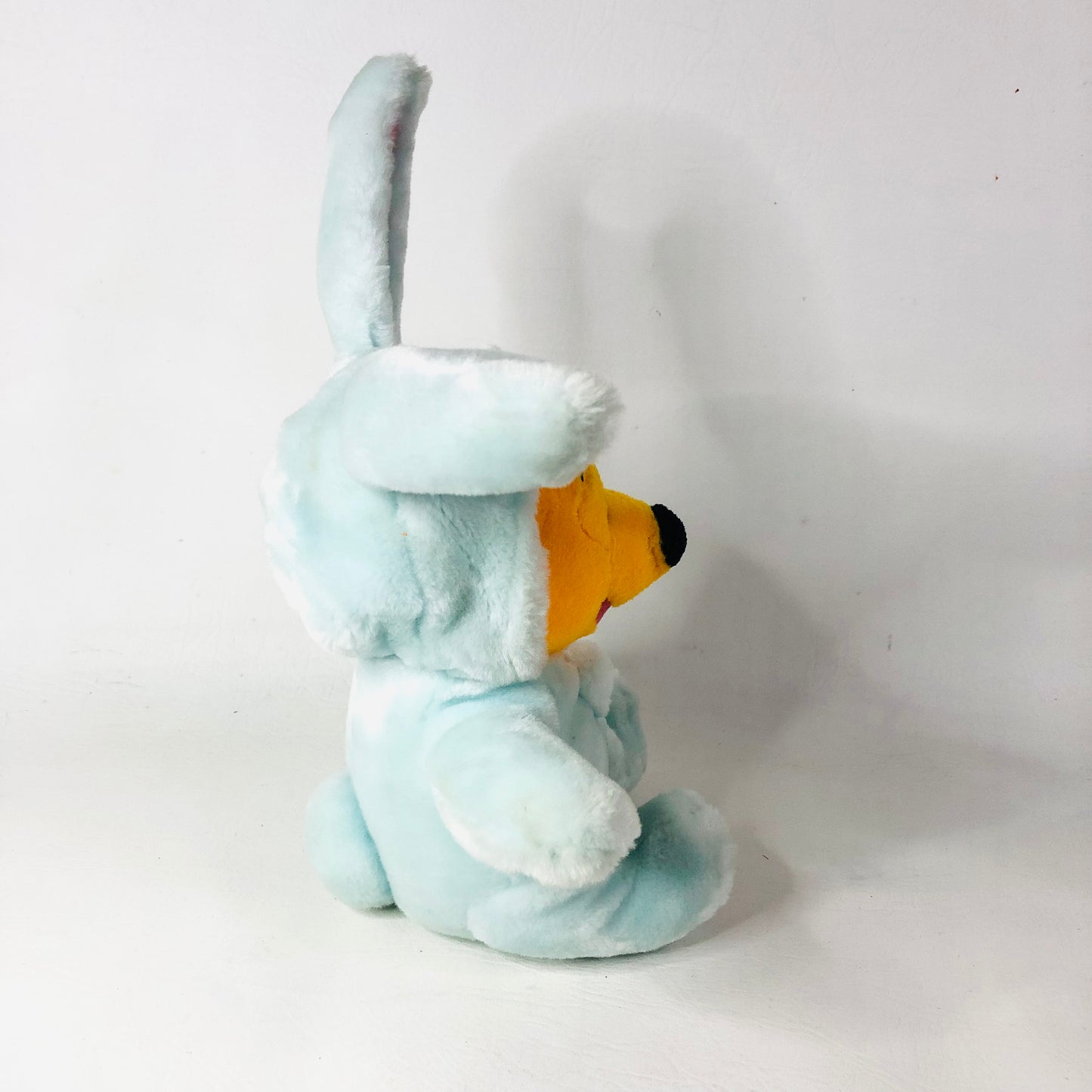 Winnie The Pooh In Light Blue Easter Bunny Costume Romper Suit Plush Soft Toy 12 Inch