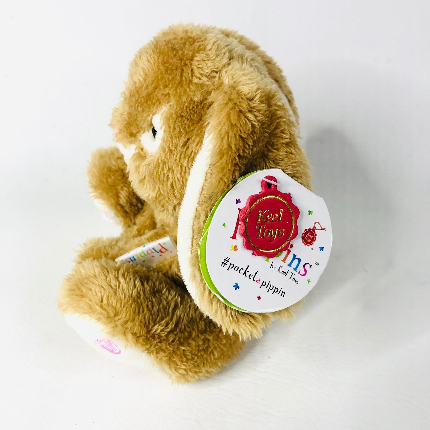 Keel Pippins Hopscotch Light Brown Bunny Rabbit Soft Toy 15cm NEW with Tags