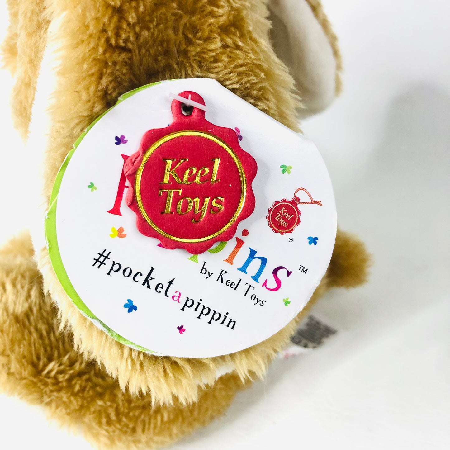Keel Pippins Hopscotch Light Brown Bunny Rabbit Soft Toy 15cm NEW with Tags