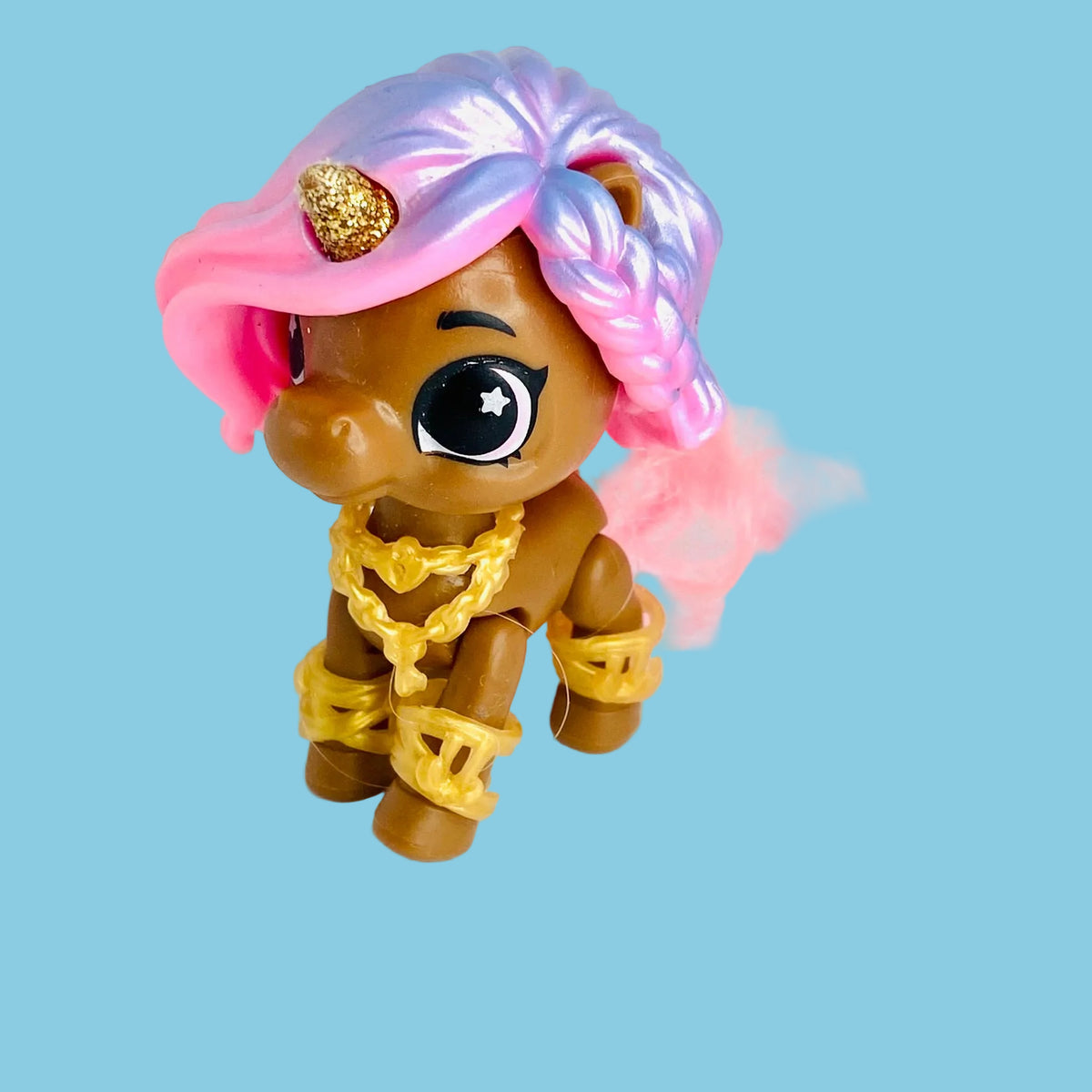 Zuru | 5 Surprise Newborn | Unicorn Squad | Baby Unicorn | Toy Figure | Pink/Purple Braid Hair