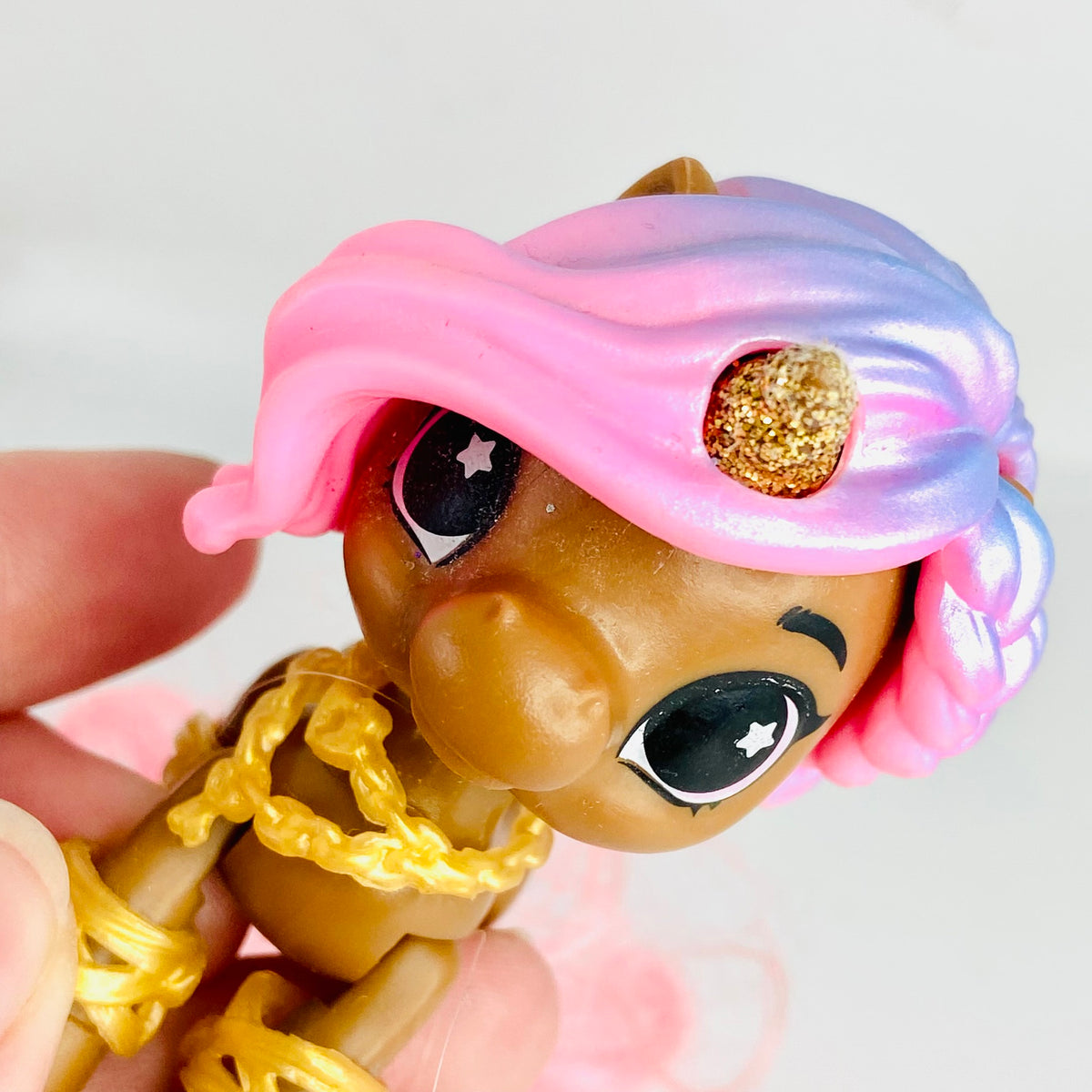 Zuru | 5 Surprise Newborn | Unicorn Squad | Baby Unicorn | Toy Figure | Pink/Purple Braid Hair