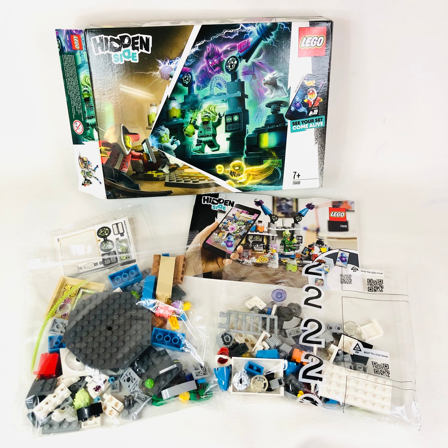 Lego Hidden Side: J.B's Ghost Lab (70418) Complete  100% Complete 1/2 Unopened