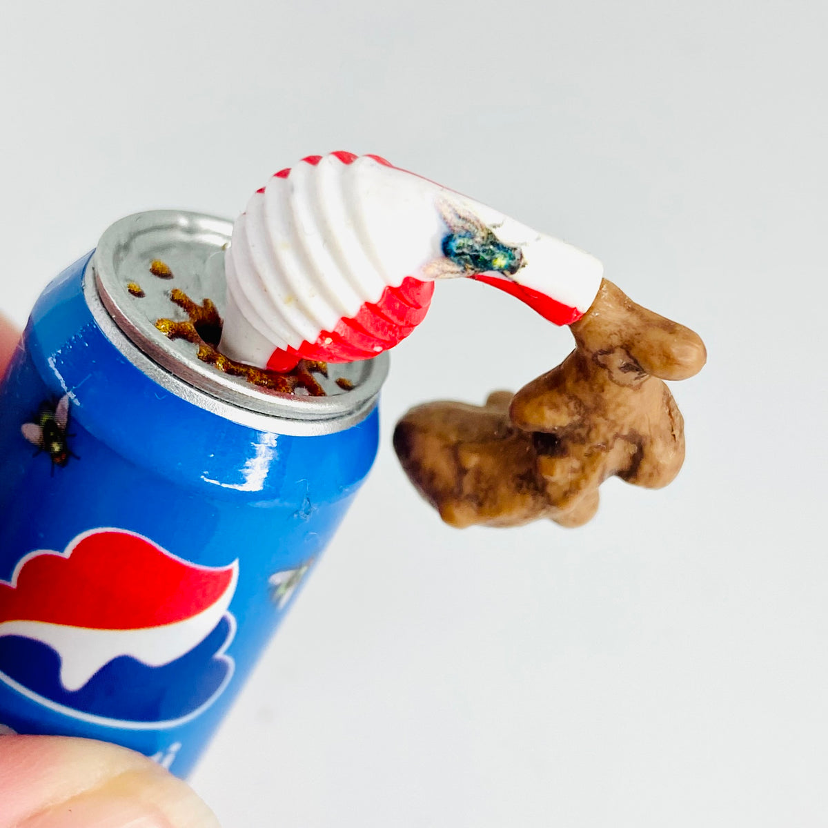 ZURU | Mega Gross Mini Brands | Series 2 | Rare | POOPSI Soda Can | Pepsi Parody Figure