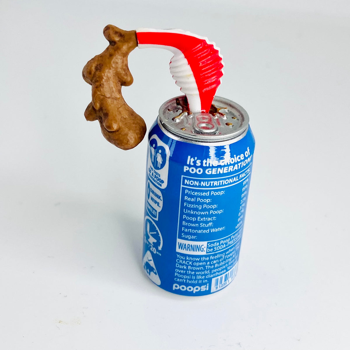 ZURU | Mega Gross Mini Brands | Series 2 | Rare | POOPSI Soda Can | Pepsi Parody Figure
