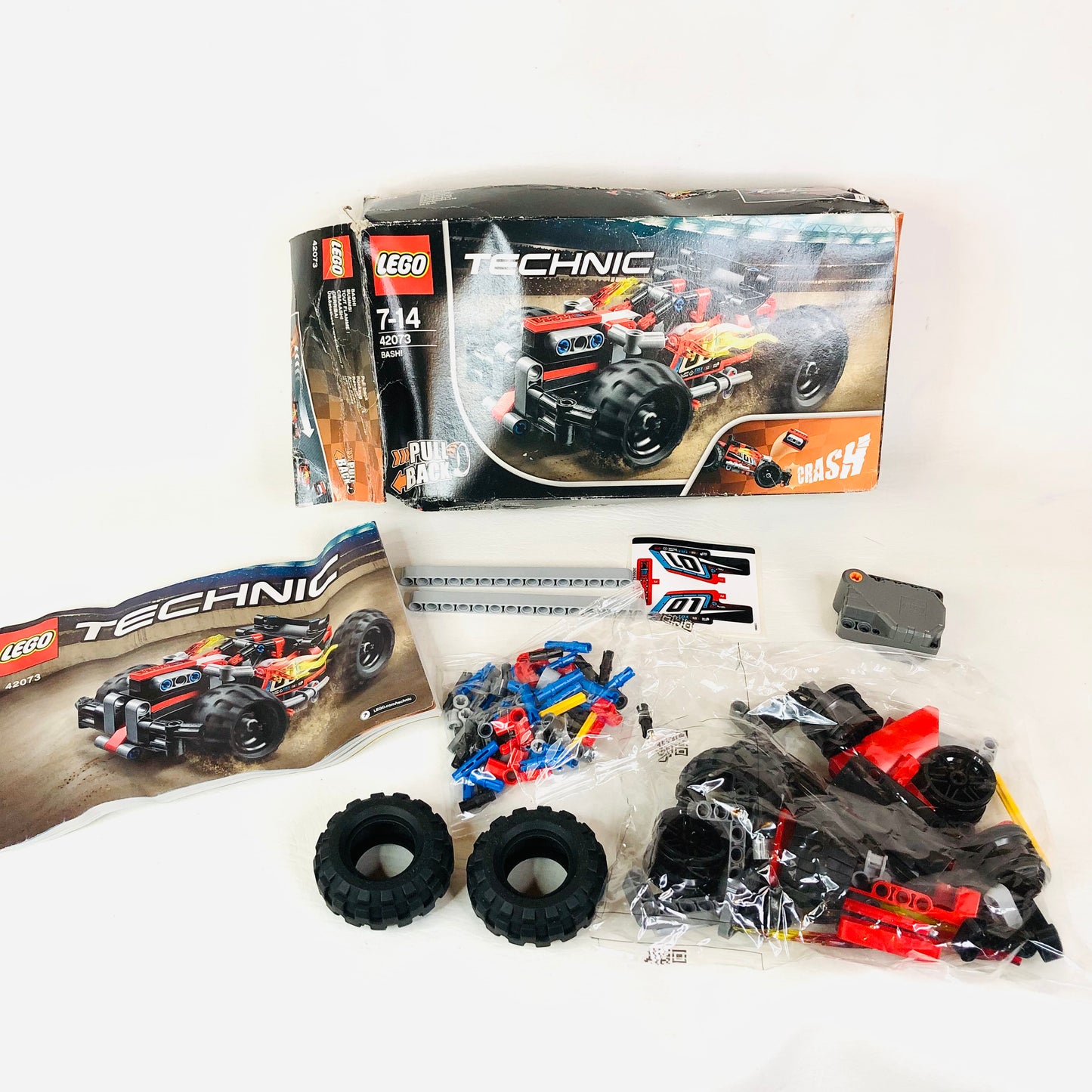 LEGO TECHNIC: Bash! (42073) Pull Back Race Car 100% Complete Bags Unopened NEW
