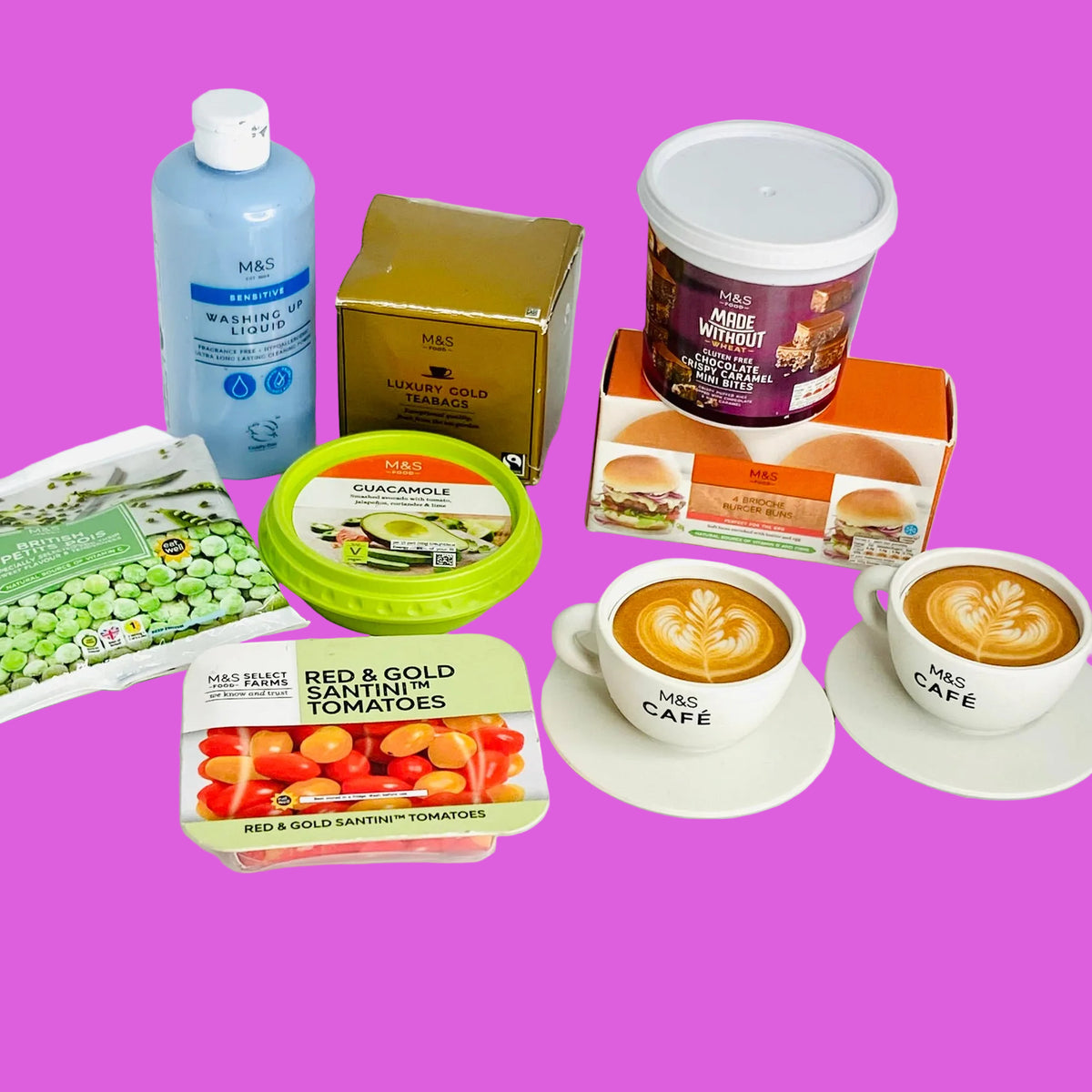 M&S Food Little Shop | Mini Brands Toy Play Food | Bundle Joblot | 9 Piece | Dollhouse Barbie Scale