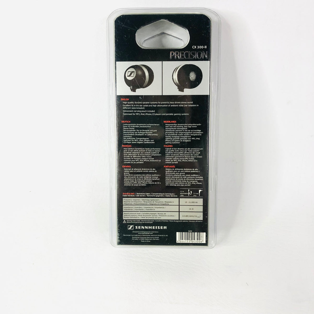 Sennheiser CX 300-II Precision In-Ear Wired Headphones - Powerful Bass NEW