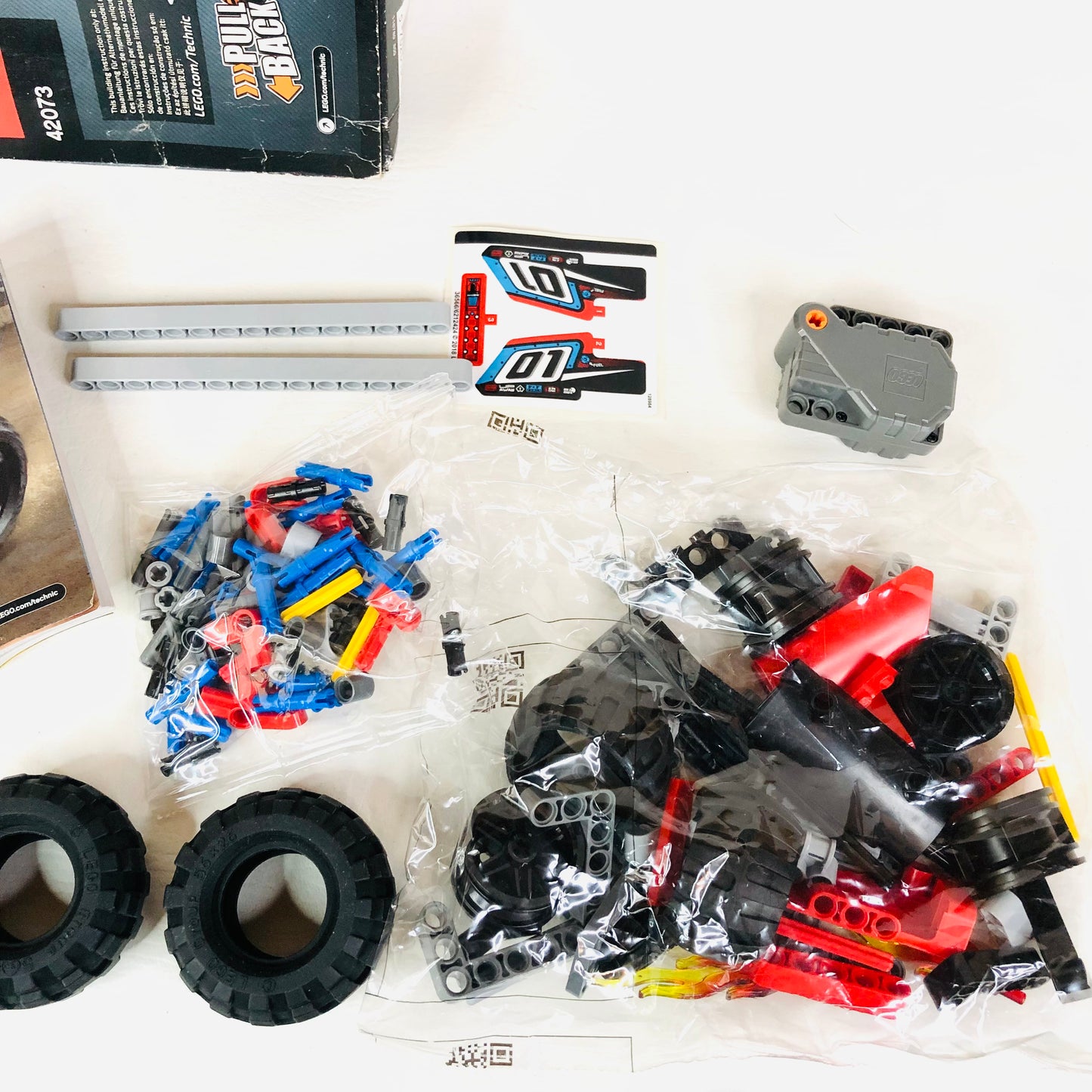 LEGO TECHNIC: Bash! (42073) Pull Back Race Car 100% Complete Bags Unopened NEW