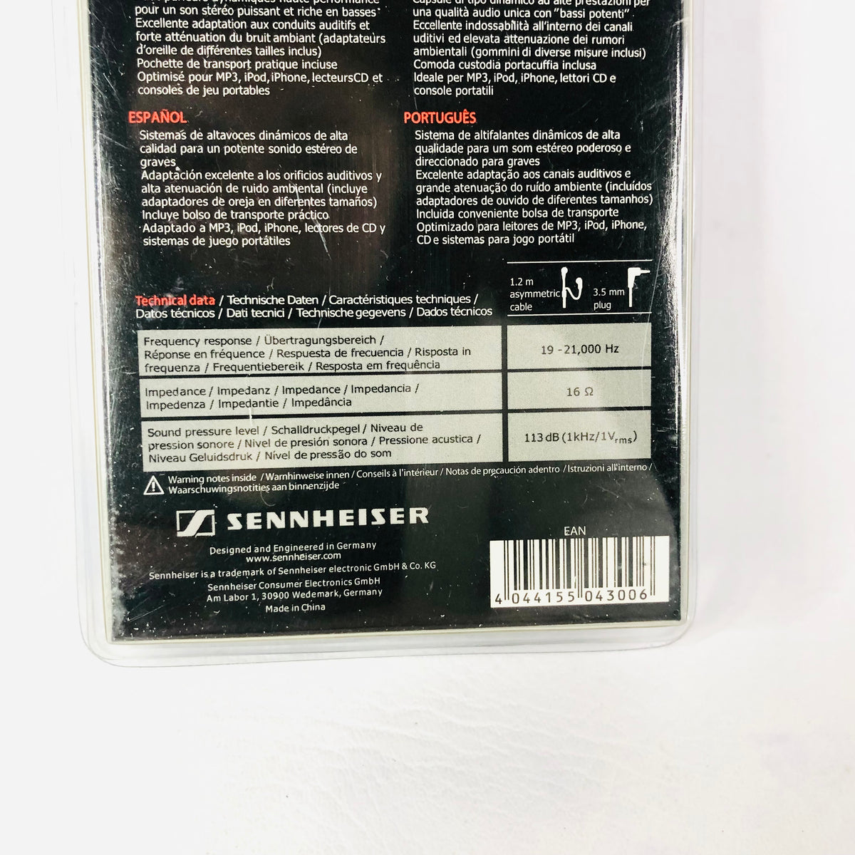 Sennheiser CX 300-II Precision In-Ear Wired Headphones - Powerful Bass NEW