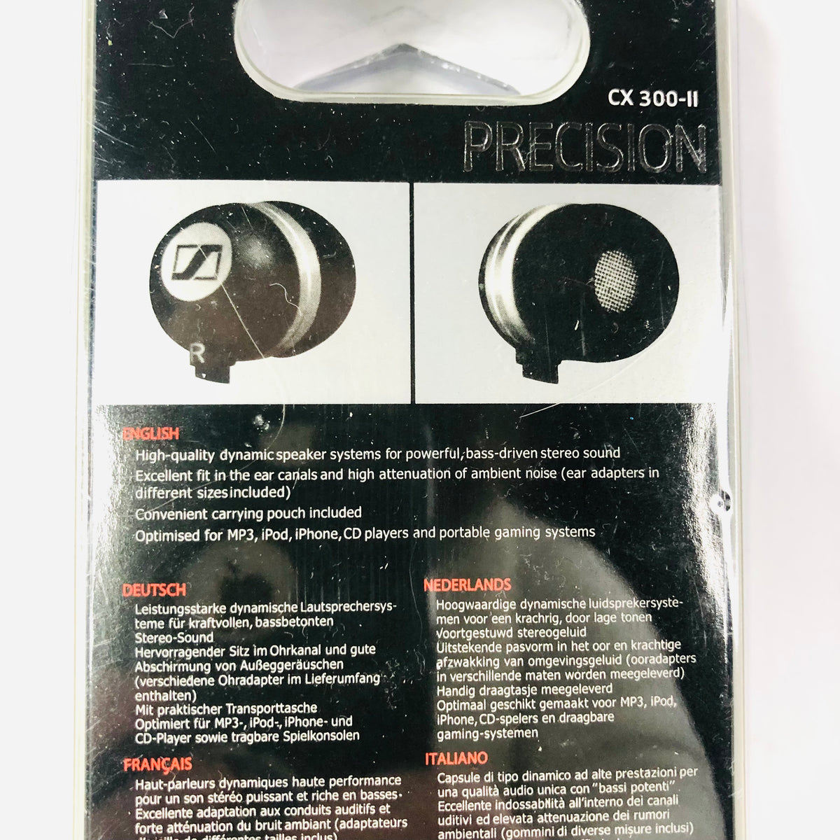 Sennheiser CX 300-II Precision In-Ear Wired Headphones - Powerful Bass NEW
