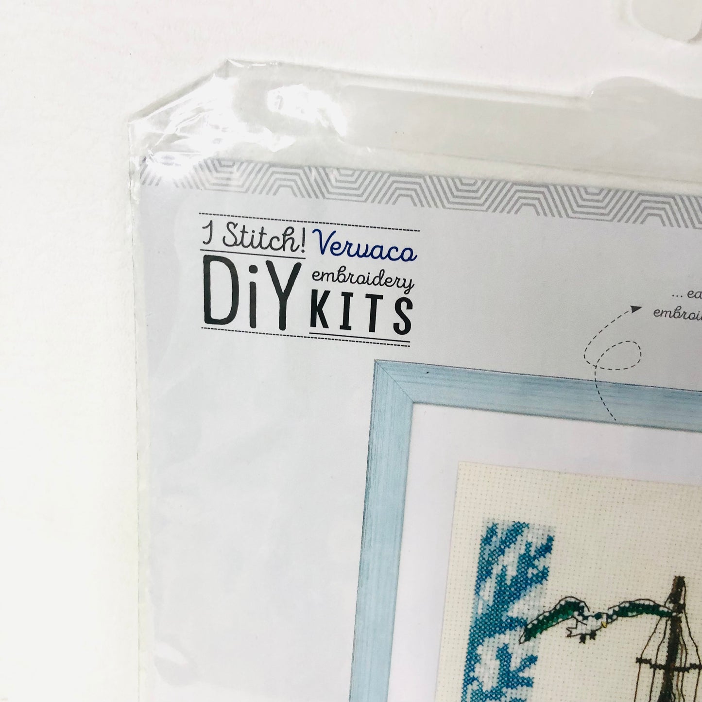 Vervaco Counted Cross Stitch Kit - Sailboat Nautical Seaside Decor NEW Complete