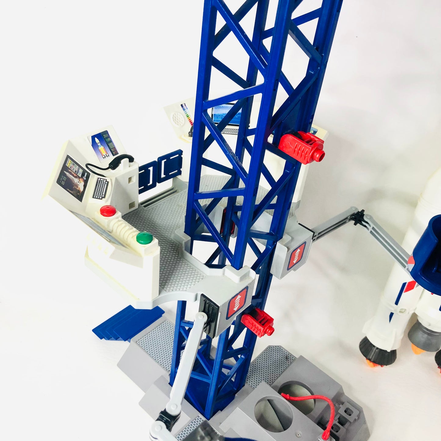 Playmobil Space Rocket with Launch Site (6195) 100% Complete Working Sound Light
