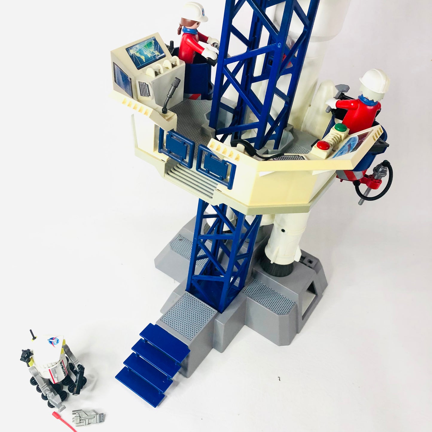 Playmobil Space Rocket with Launch Site (6195) 100% Complete Working Sound Light