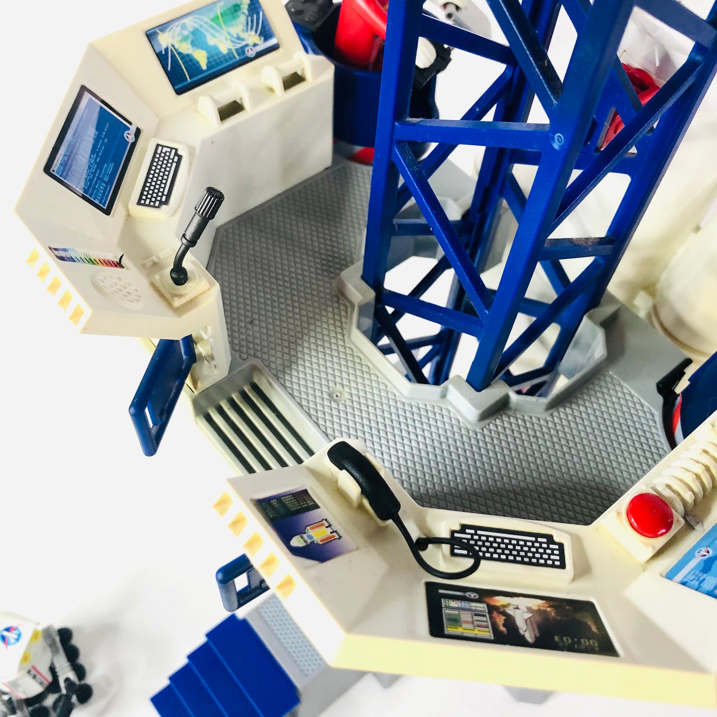 Playmobil Space Rocket with Launch Site (6195) 100% Complete Working Sound Light