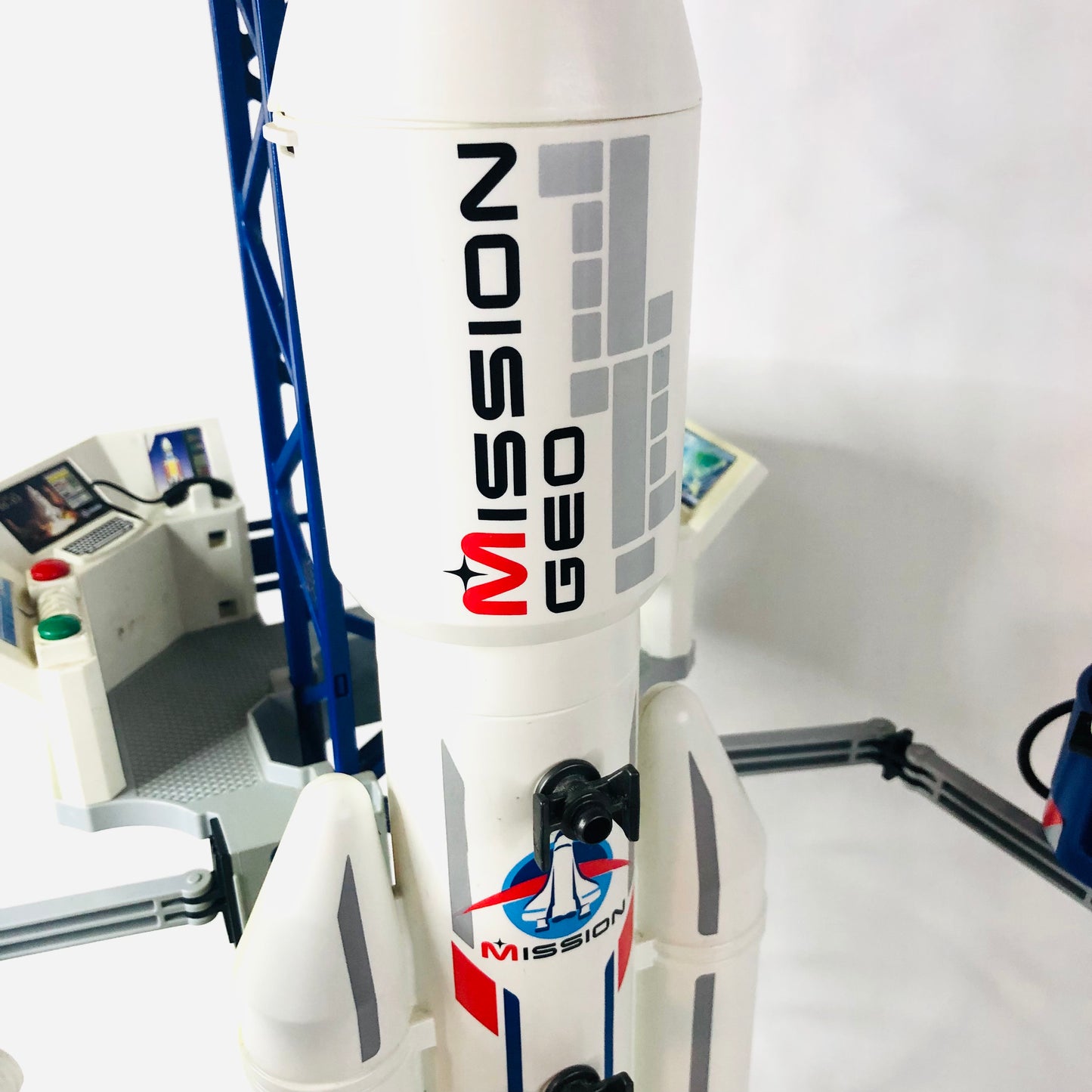 Playmobil Space Rocket with Launch Site (6195) 100% Complete Working Sound Light