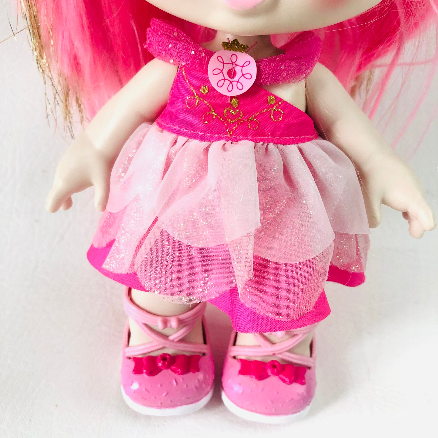 Kindi Kids Dress Up Donatina Princess Pink 10” Toddler Doll With Shoes & Dress