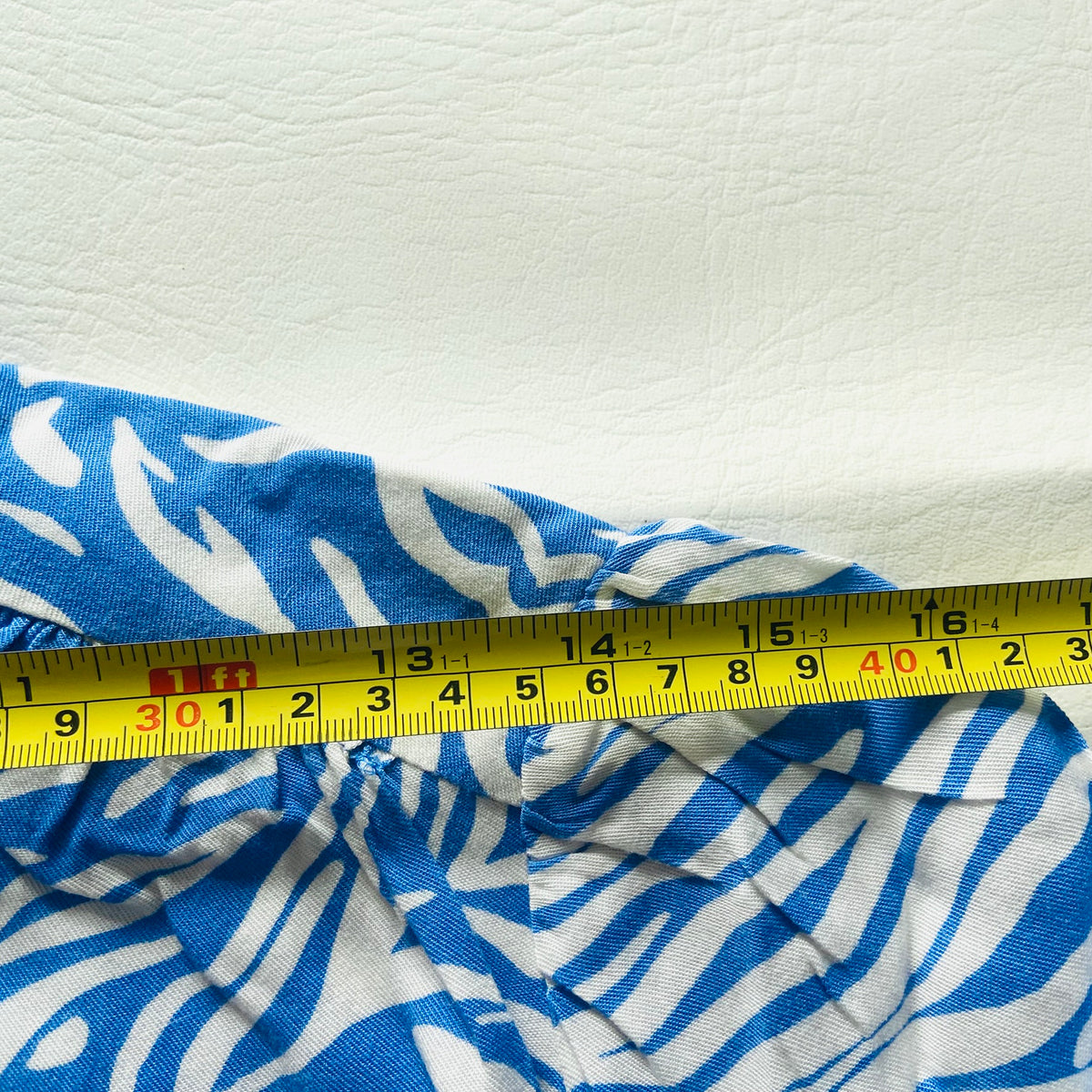 M&S Collection | Blue & White | Zebra Print | Short Mini Shirt Dress | Size 12 | Summer Party