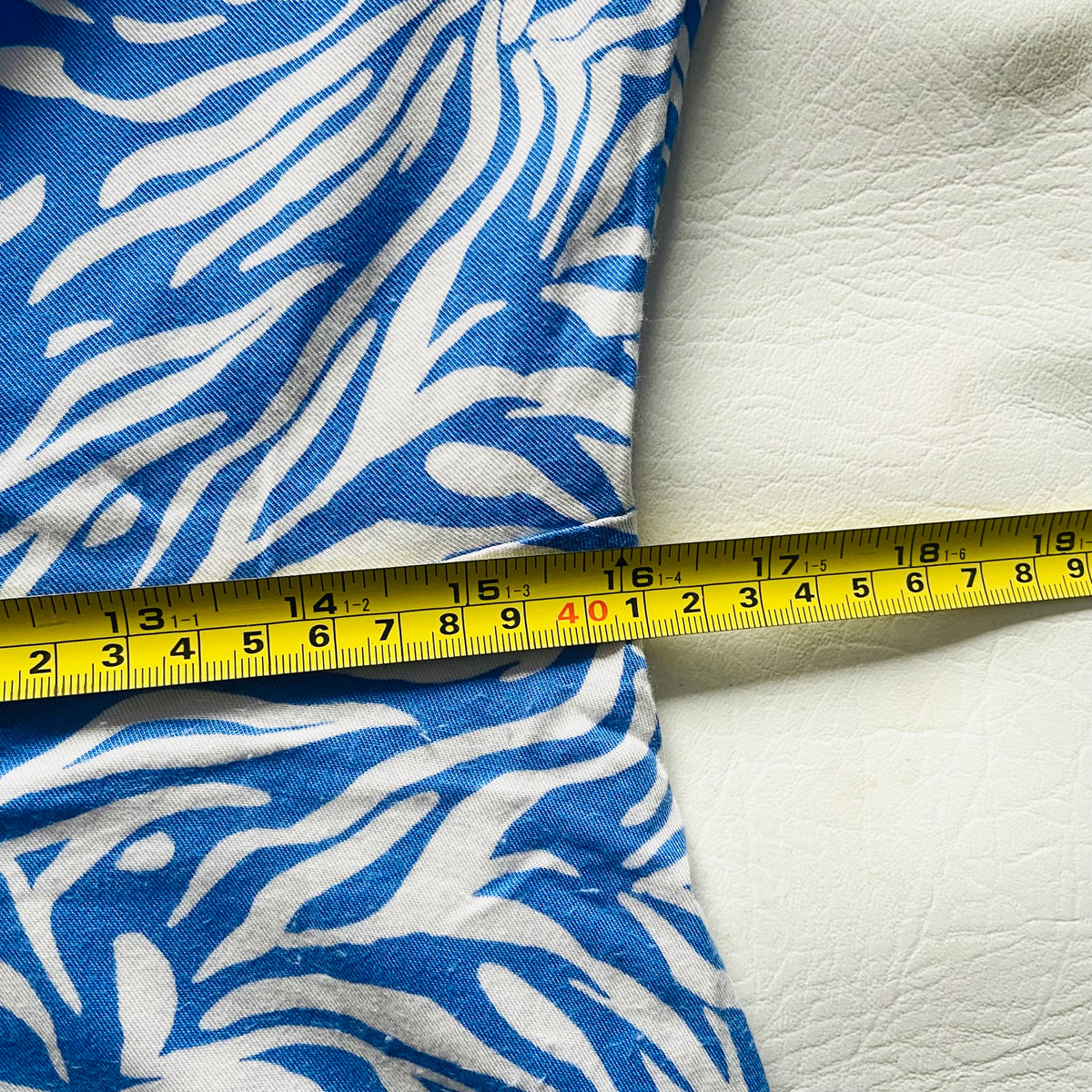 M&S Collection | Blue & White | Zebra Print | Short Mini Shirt Dress | Size 12 | Summer Party