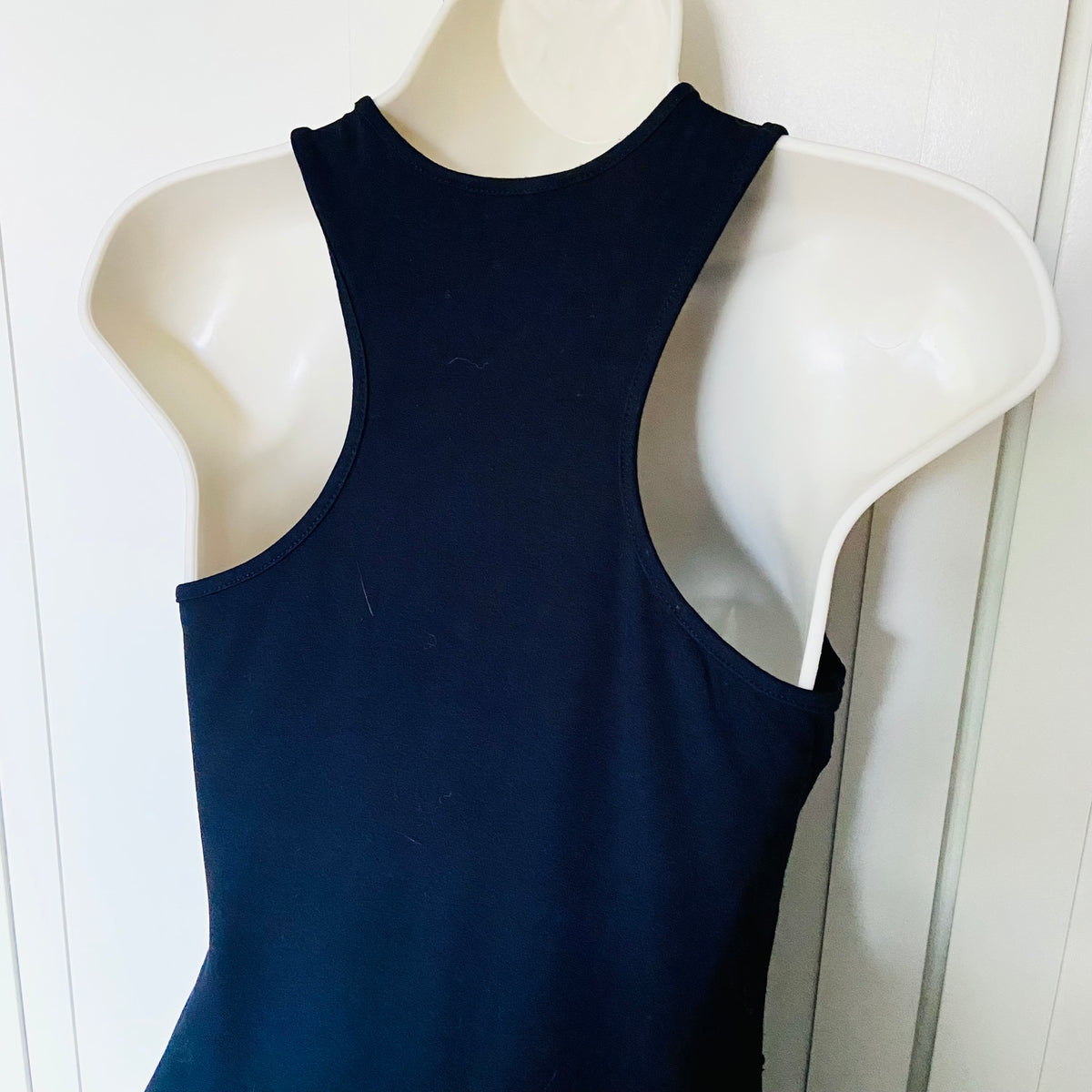 Cynthia Rowley | Minimalist | Black | Tank Maxi Midi Dress | Size 8 | Racer Back | Jersey Casual