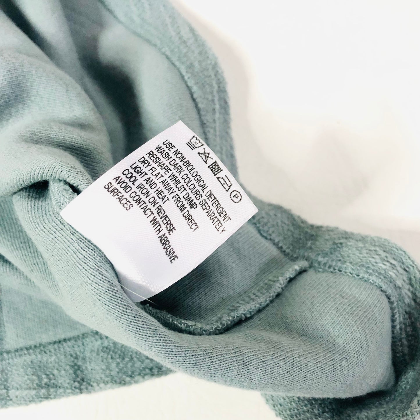 Jigsaw Embossed Relaxed Fit Smock Style Jumper Top Duck Egg Blue Size S/M