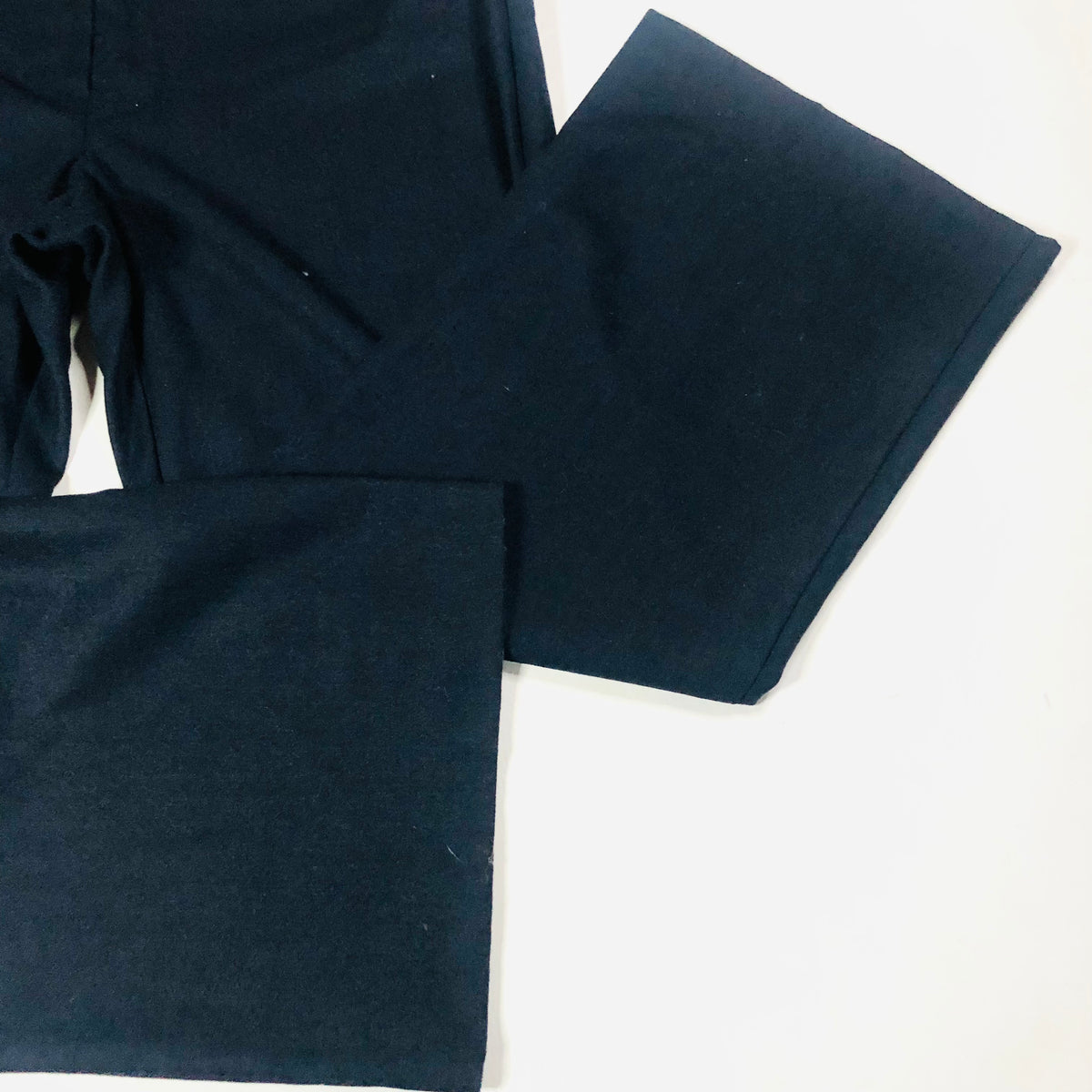Laura Ashley Essentials Darl Navy Blue Wool Ladies Wide Leg Smart Trousers Size 18