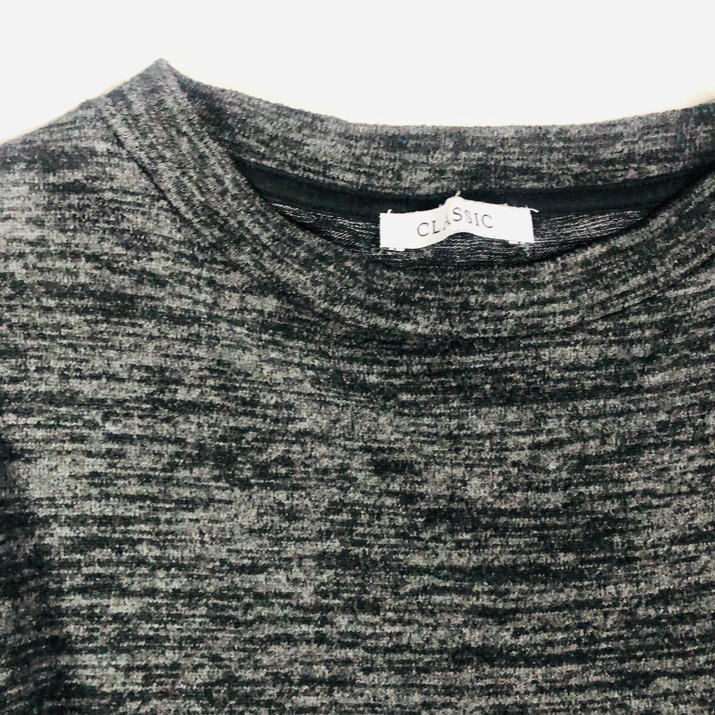 Classic By M&S Grey Stretchy Jersey Dress With Tie Belt Size 6 Minimalist Chic