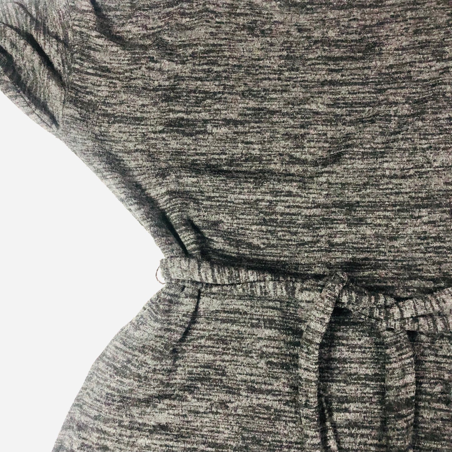 Classic By M&S Grey Stretchy Jersey Dress With Tie Belt Size 6 Minimalist Chic