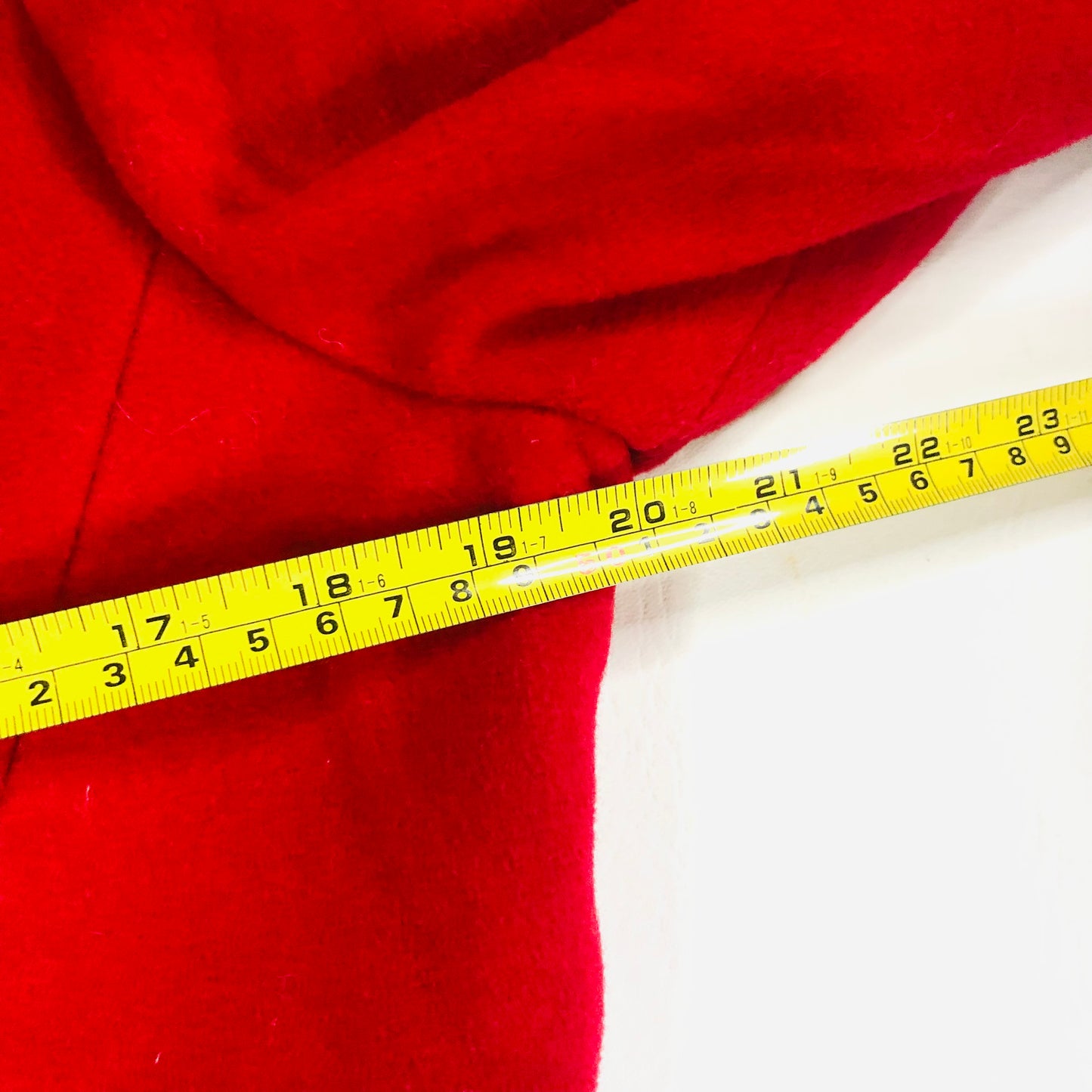 Lampert Vintage Red Wool & Cashmere W/black Faux Fur Collar Jacket Size 10/12