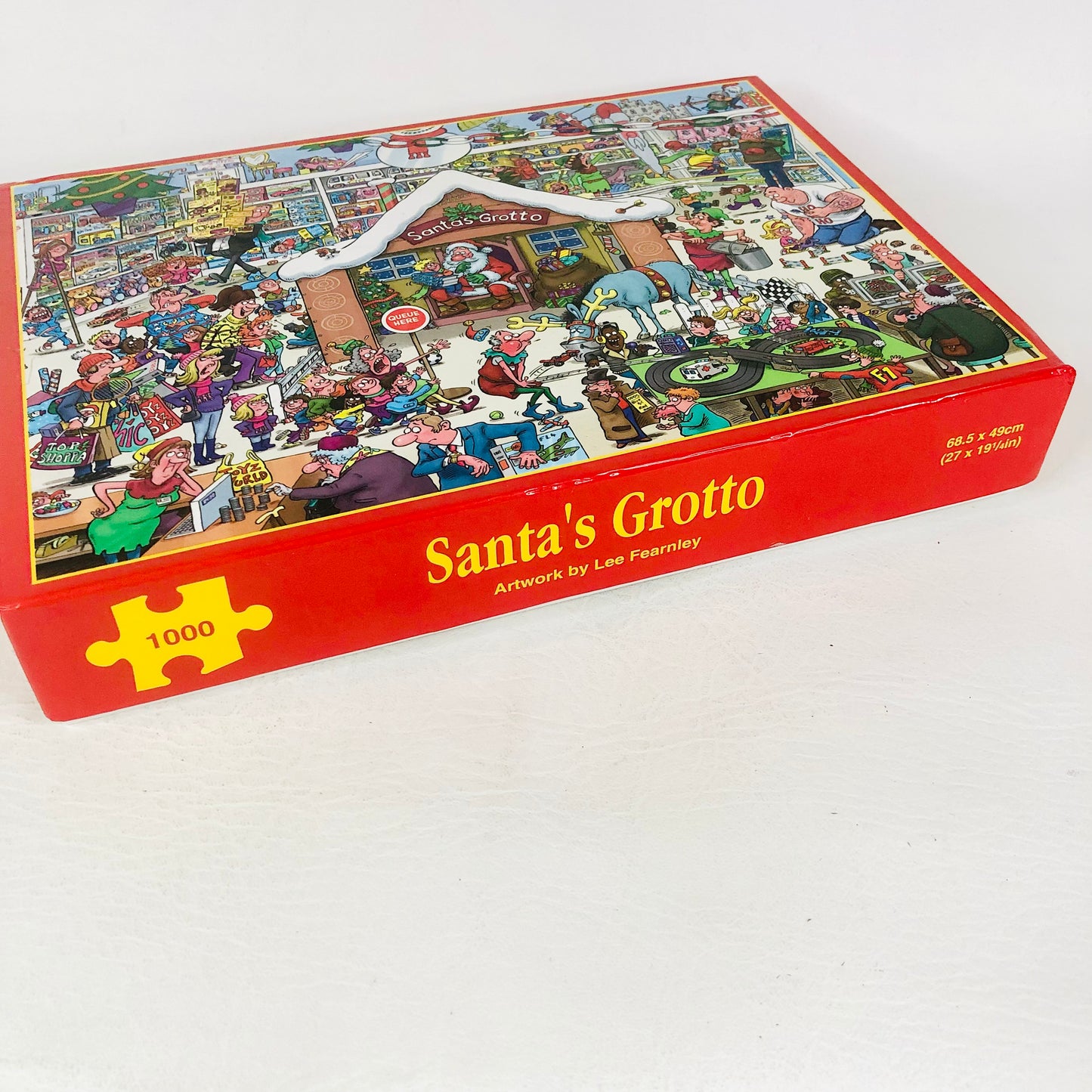 Santa's Grotto by Lee Fearnley 1000 Piece Christmas Jigsaw Puzzle - Complete
