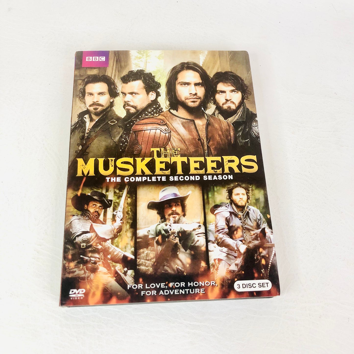 The Musketeers: Season Two 2 (DVD, 2015) Region 1 - BBC Series 3 Disc Set