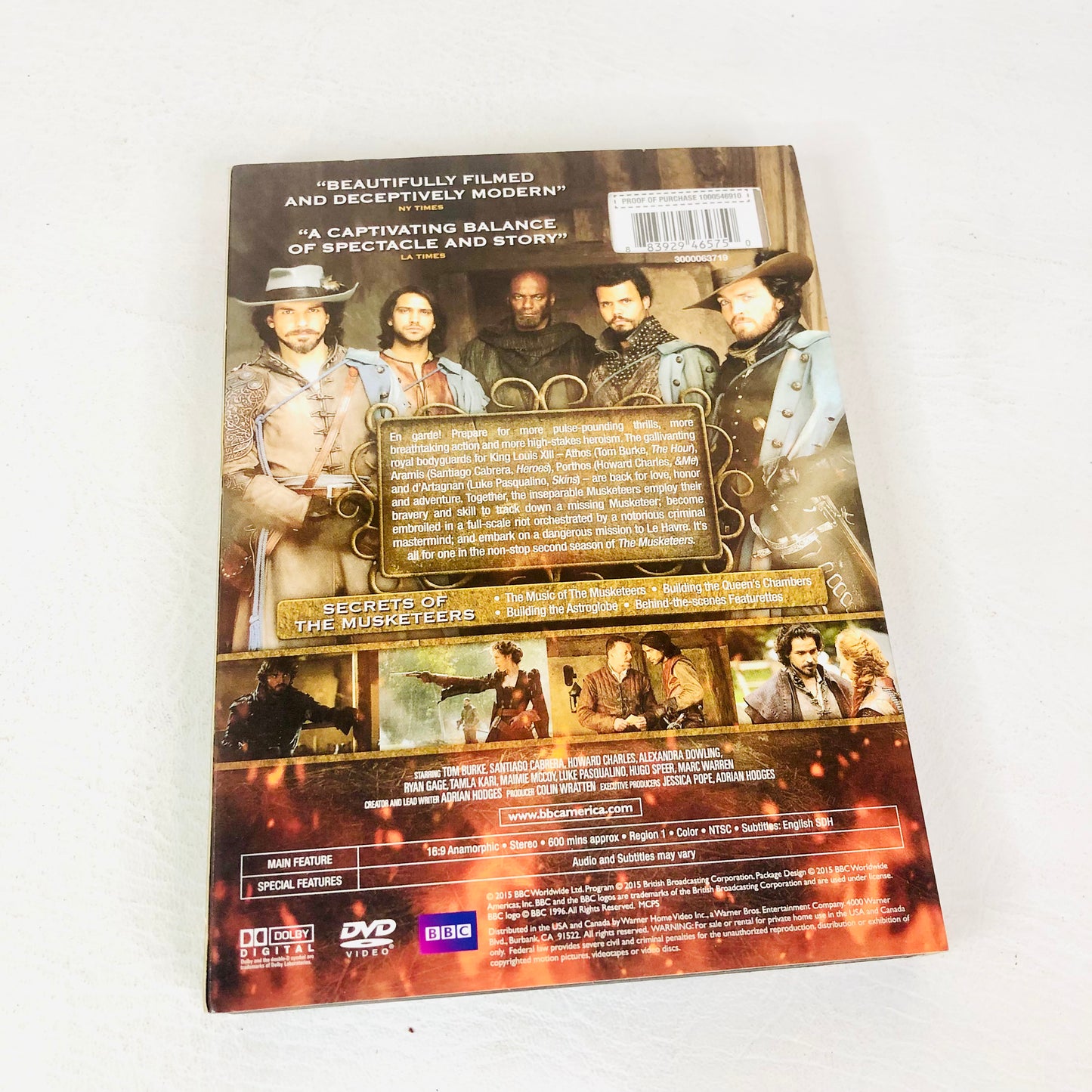 The Musketeers: Season Two 2 (DVD, 2015) Region 1 - BBC Series 3 Disc Set