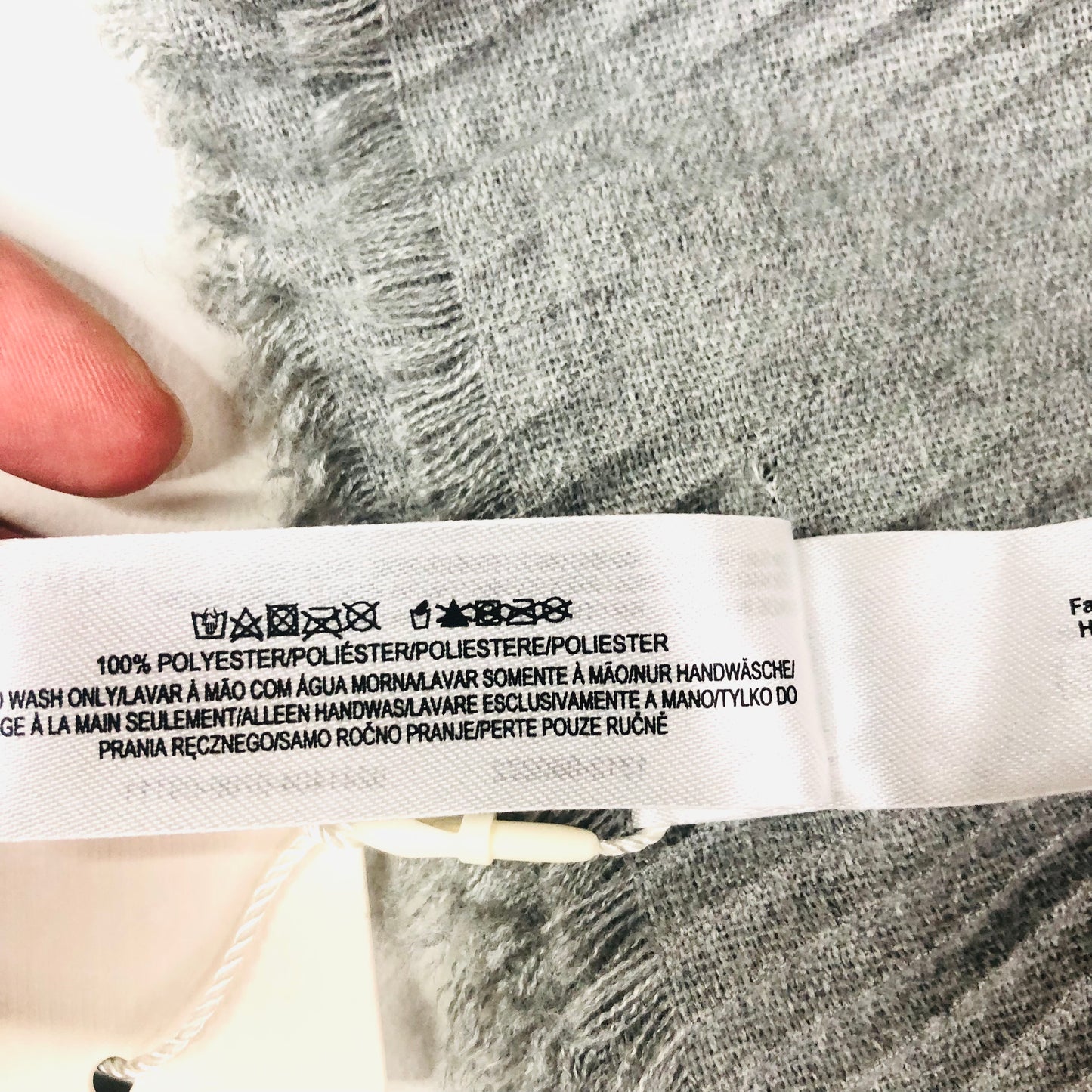 Primark Grey Crinkle Lightweight Scarf (70 X 178 CM)  NEW With Tags